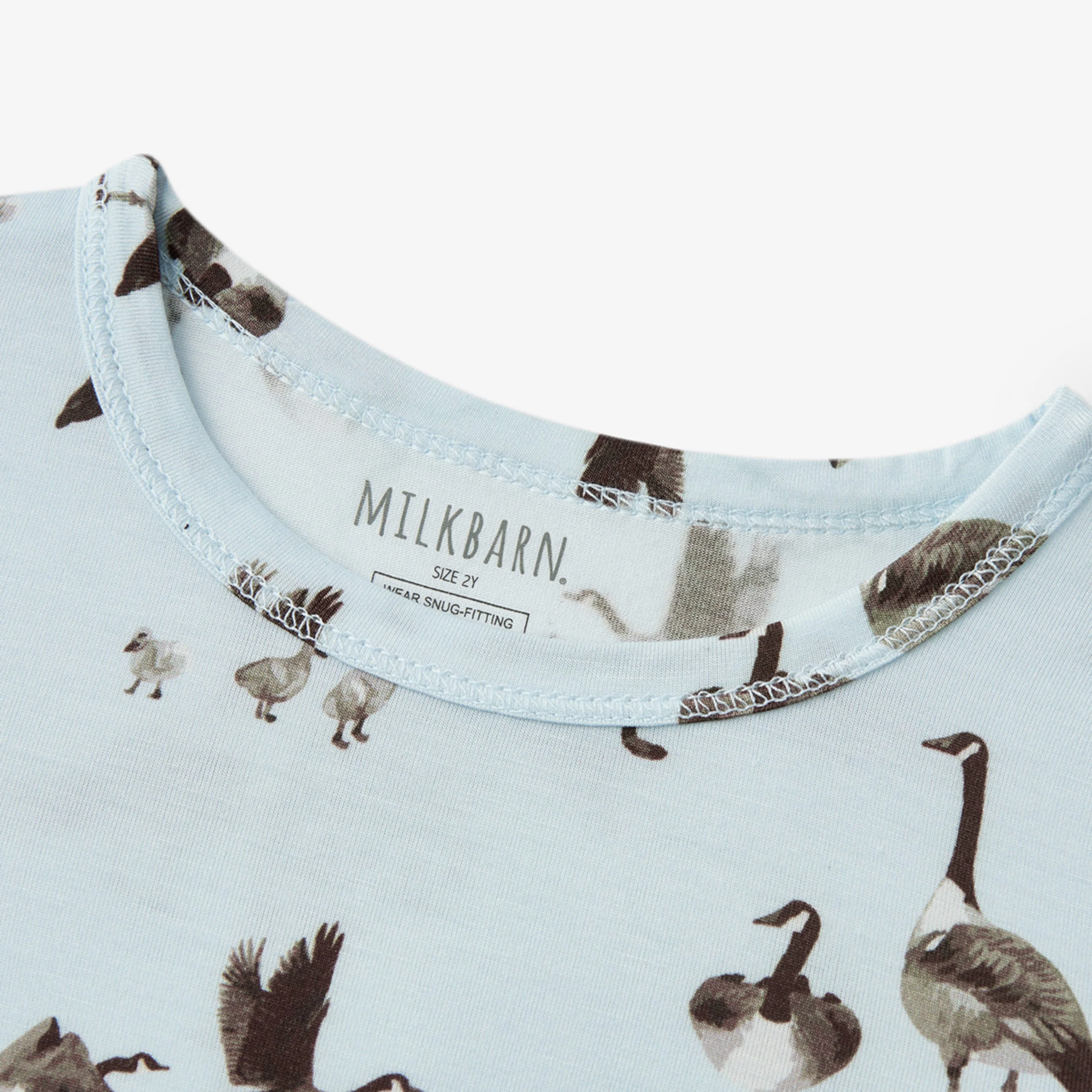 Milkbarn Goose Luxe Stretch Long Sleeve Two Piece Pajama Set - Image 3