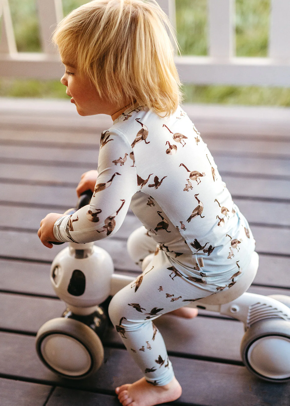 Milkbarn Goose Luxe Stretch Long Sleeve Two Piece Pajama Set - Image 7
