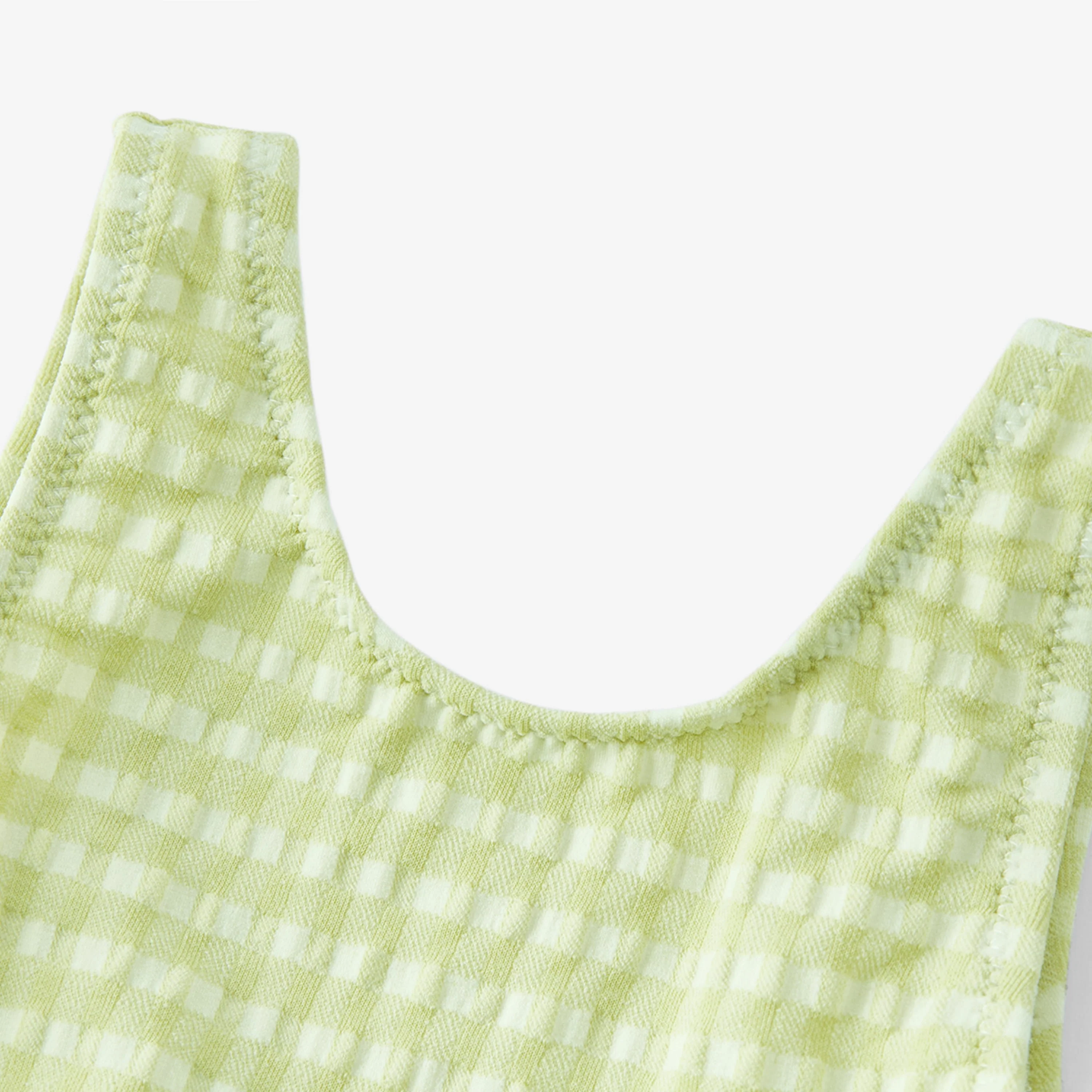 Milkbarn Green Gingham Ballet Skirt Swimsuit - Image 3
