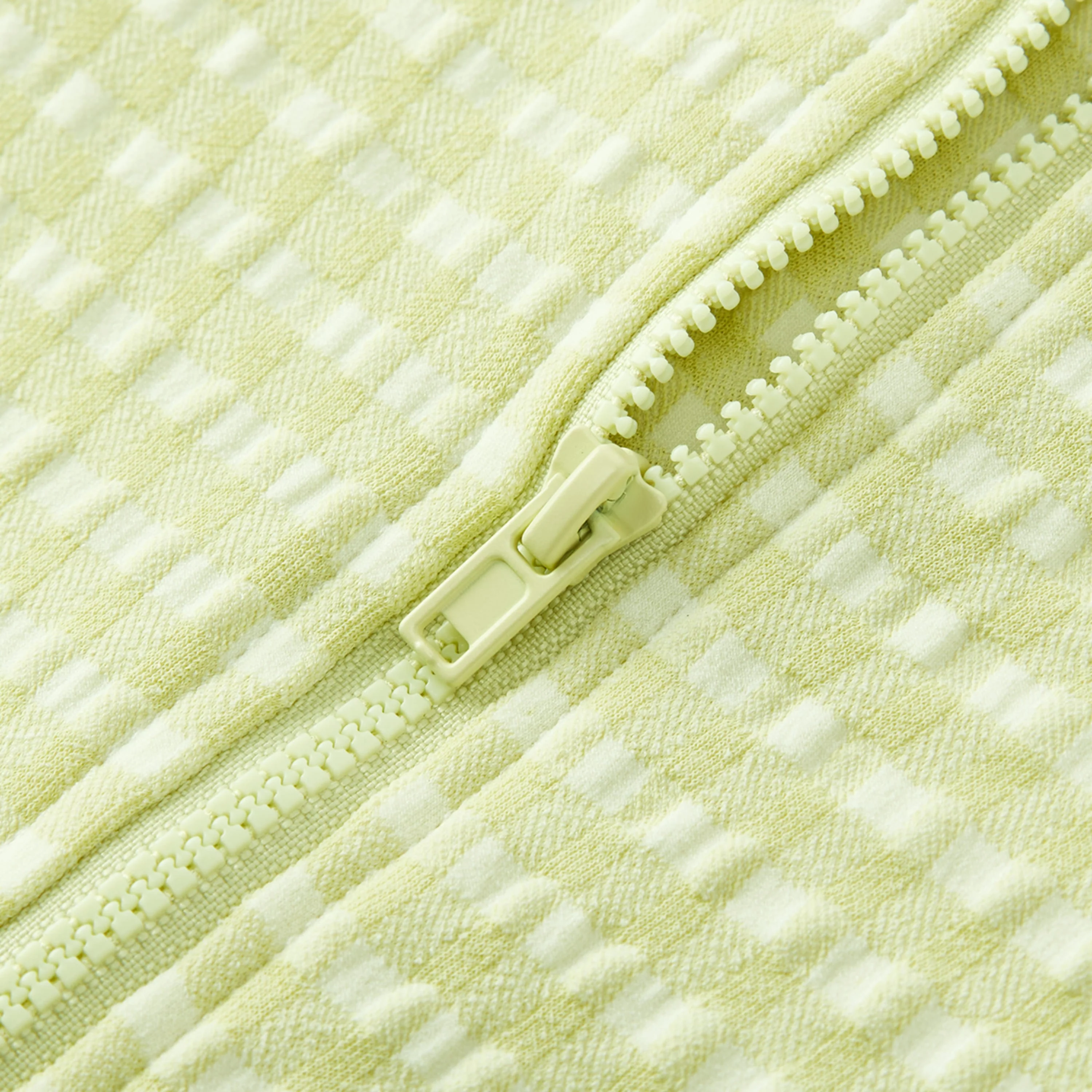 Milkbarn Green Gingham Zipper Shortall Swimsuit - Image 3