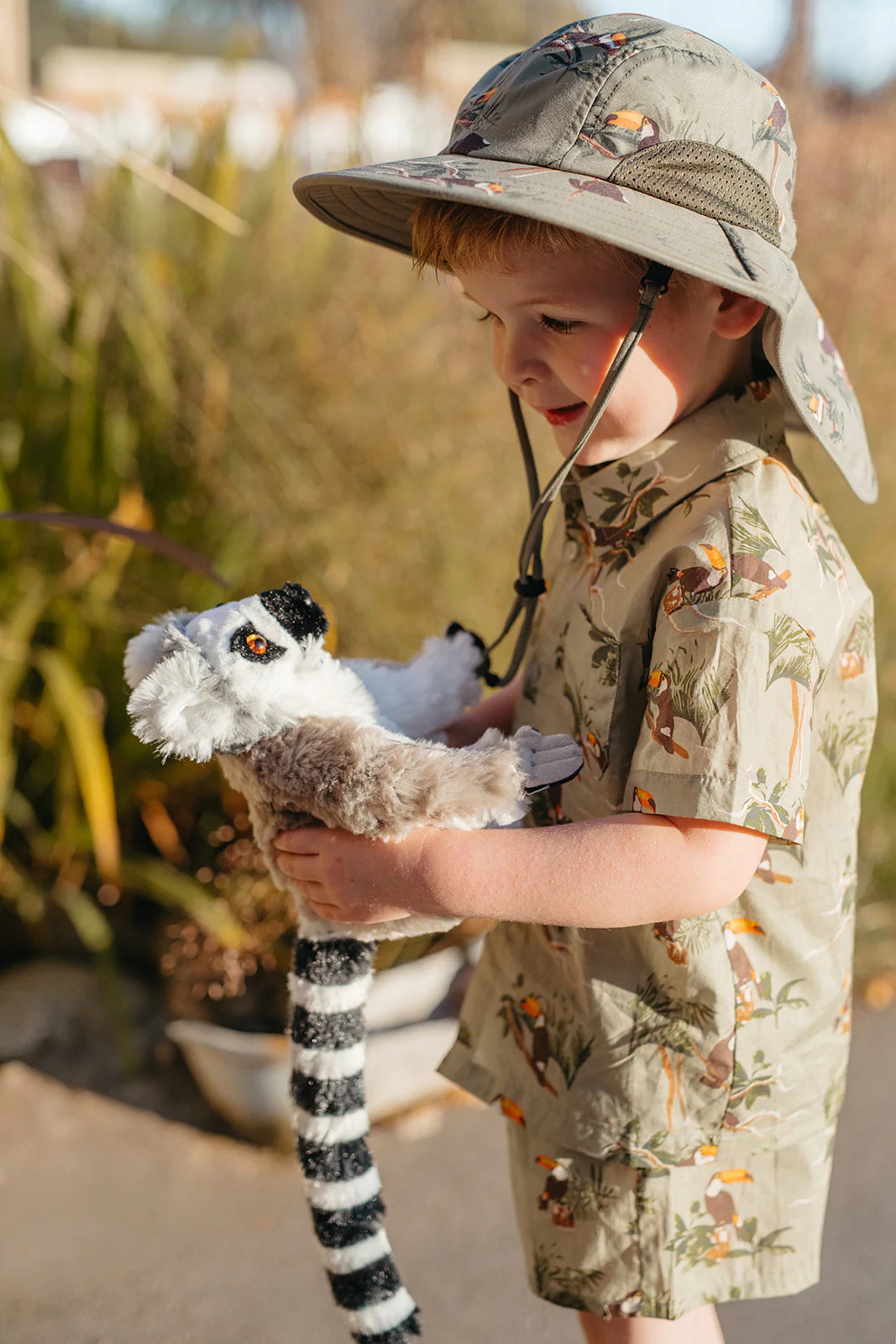 Milkbarn Island Leaf Sun Safety Play Hat - Image 13