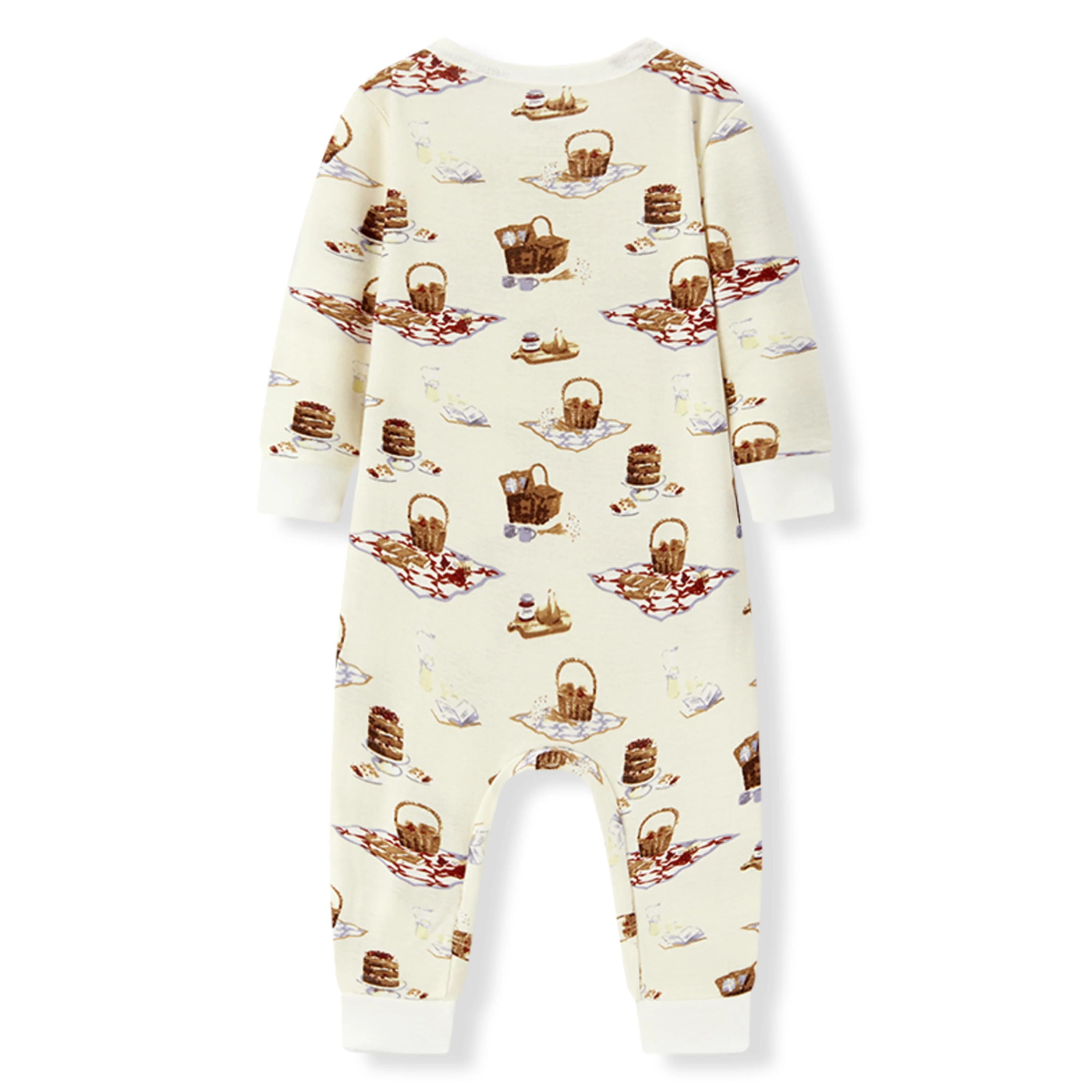 Milkbarn Picnic Organic Cotton Zipper Pajama - Image 2