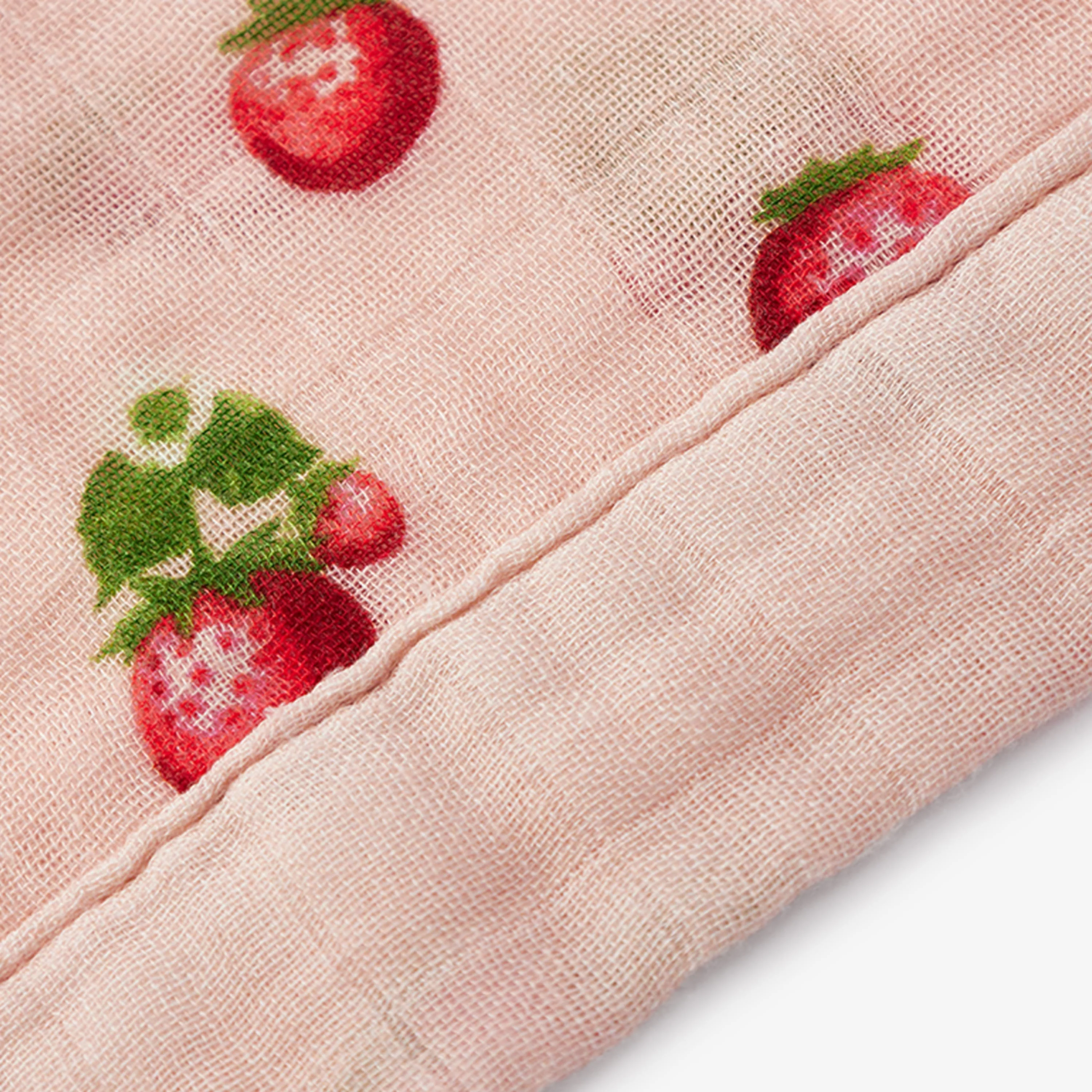 Milkbarn Strawberry Bamboo Mini Lovey - Image 2