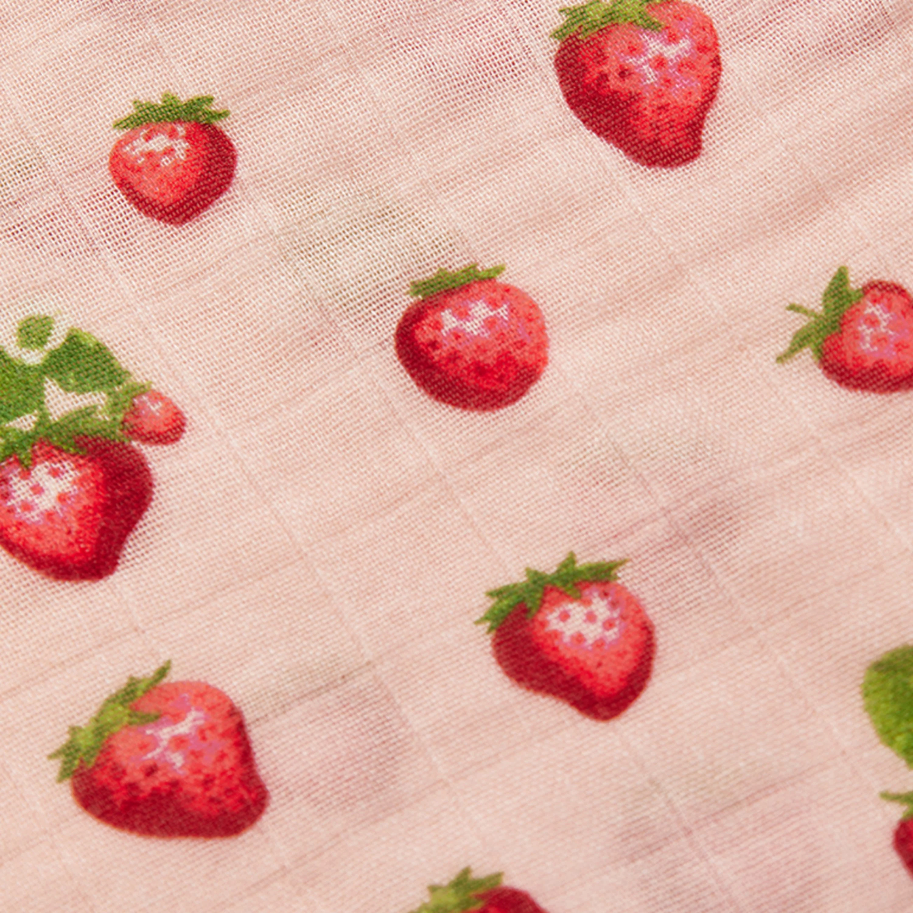 Milkbarn Strawberry Bamboo Mini Lovey - Image 3