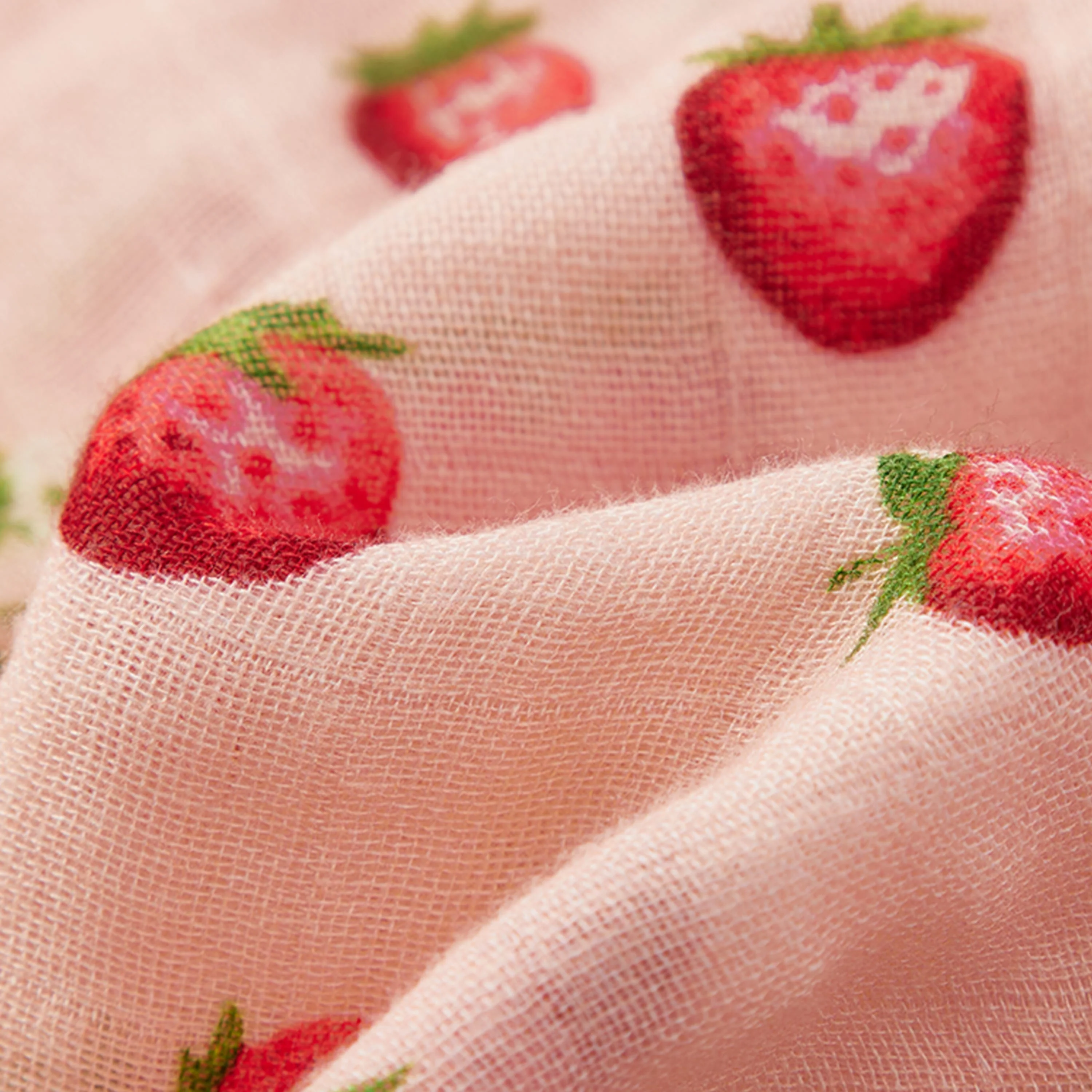 Milkbarn Strawberry Bamboo Mini Lovey - Image 4