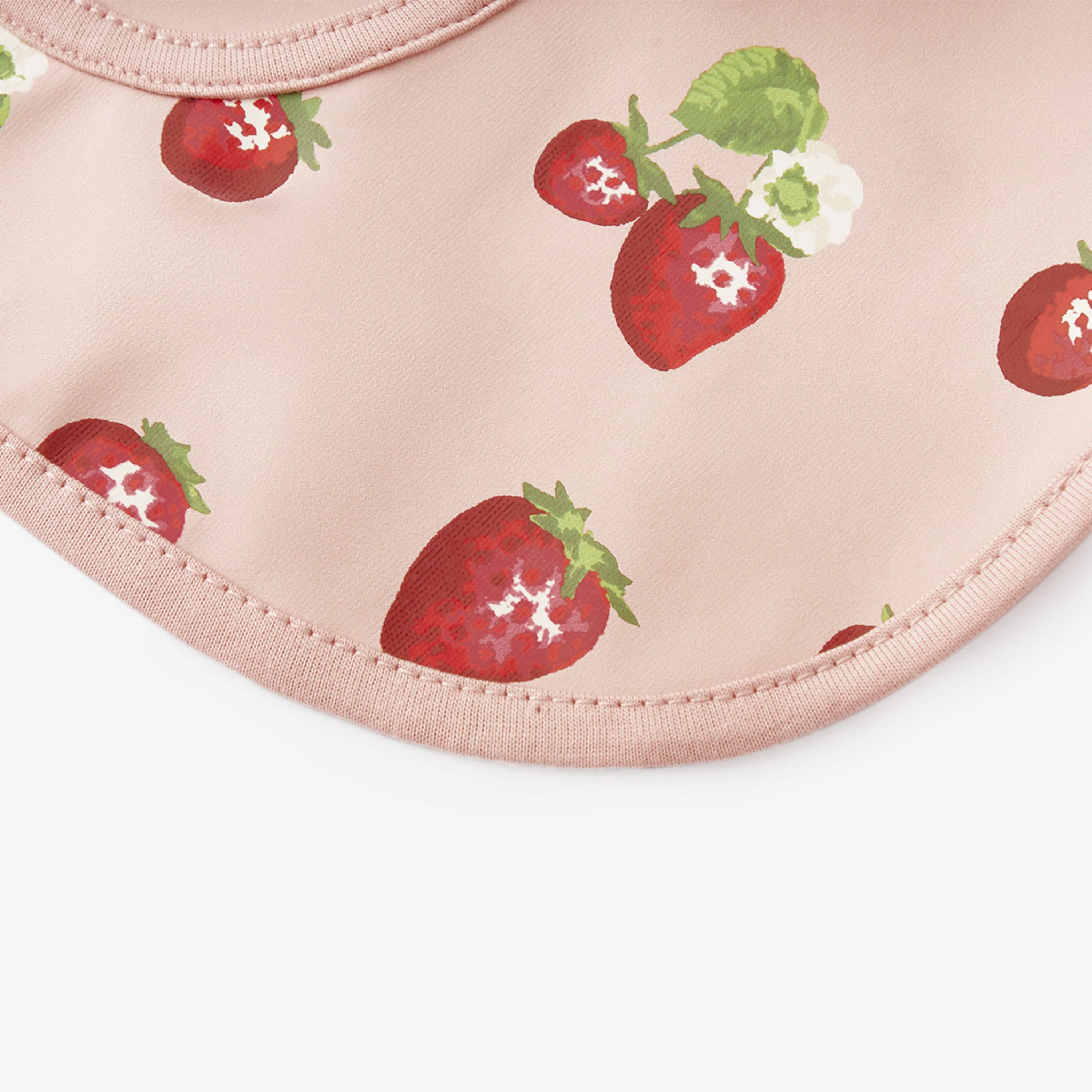 Milkbarn Strawberry Long Sleeve Pocket Bib - Image 5