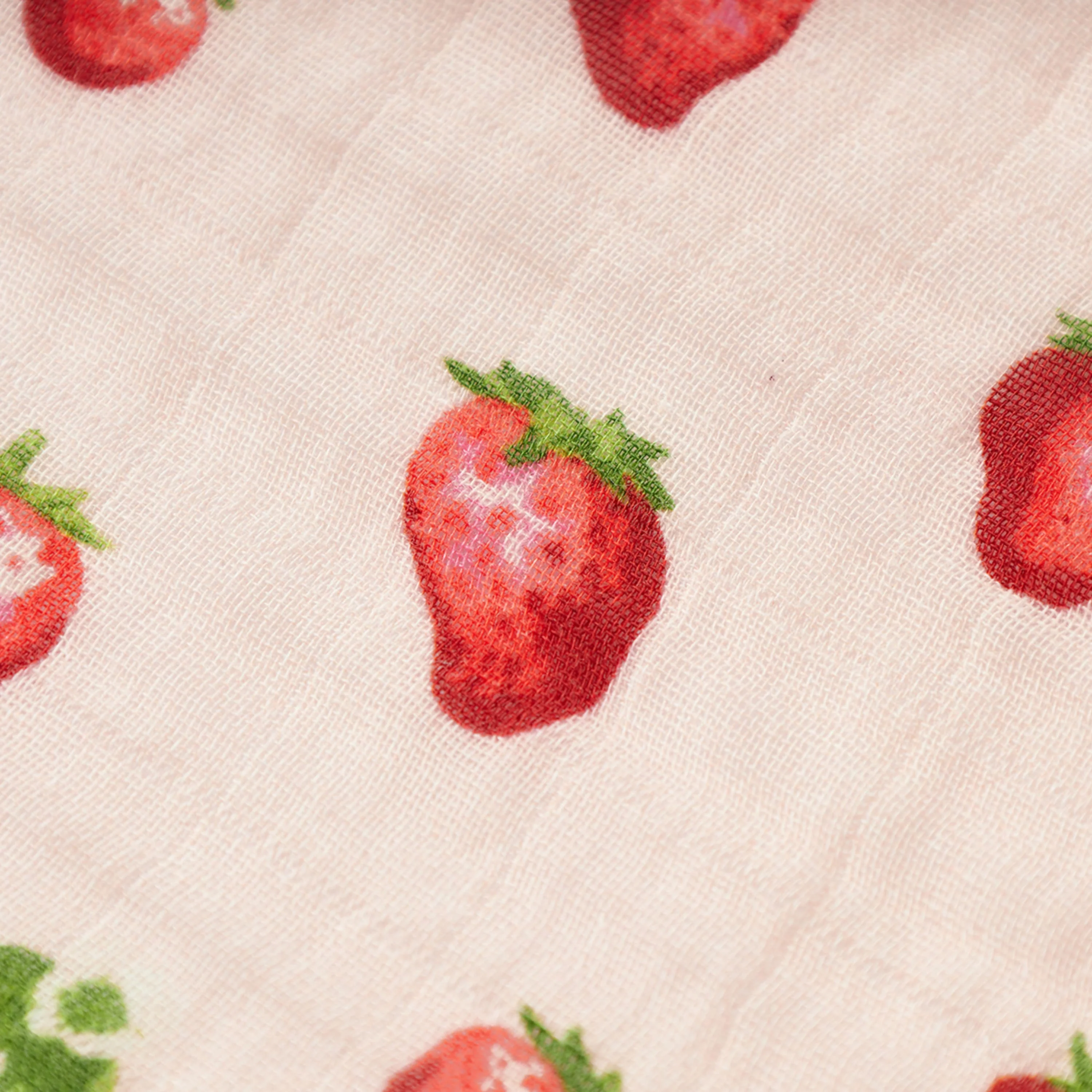 Milkbarn Strawberry Organic Cotton Burp Cloth - Image 4