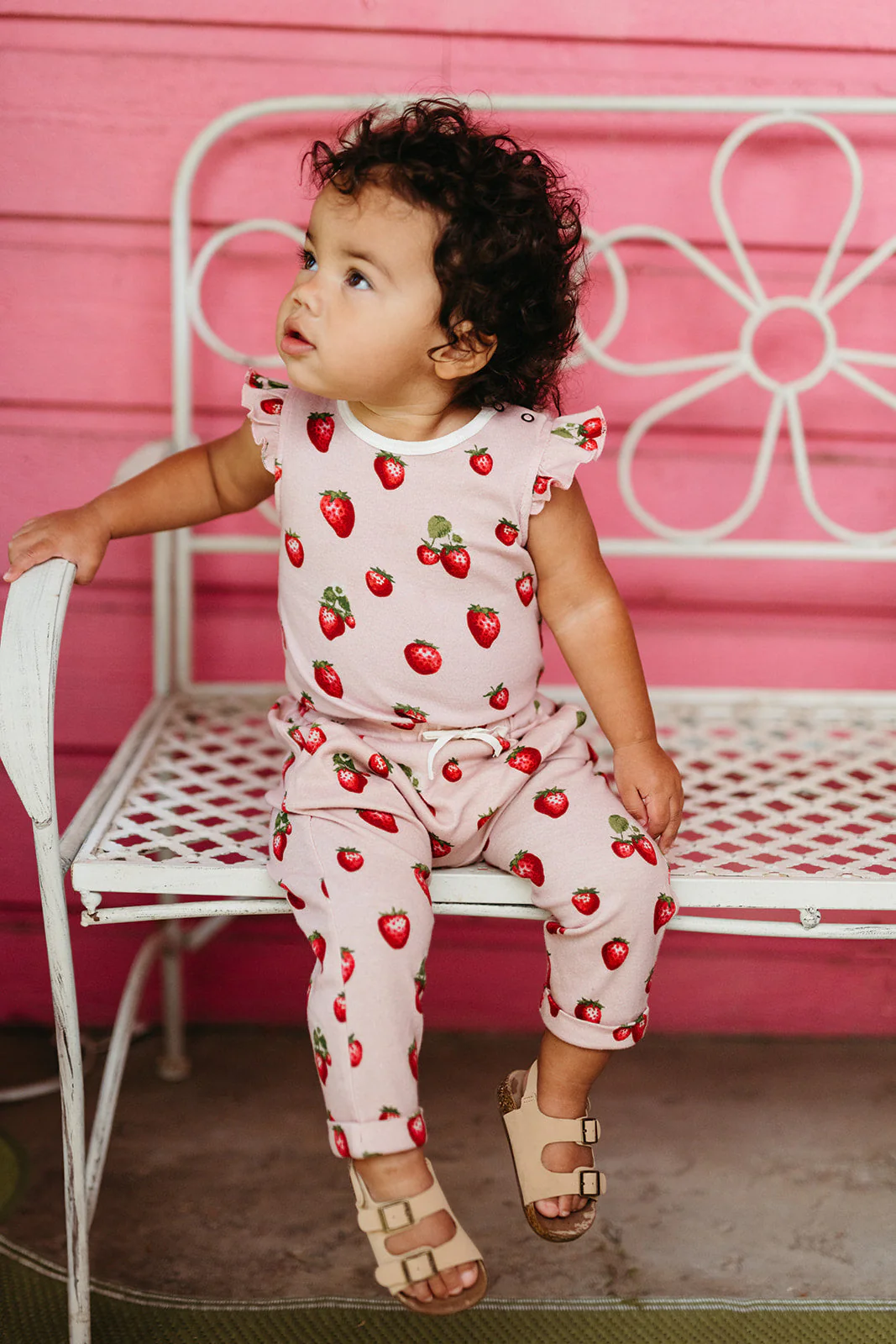 Milkbarn Strawberry Organic Cotton Jogger Pants - Image 8