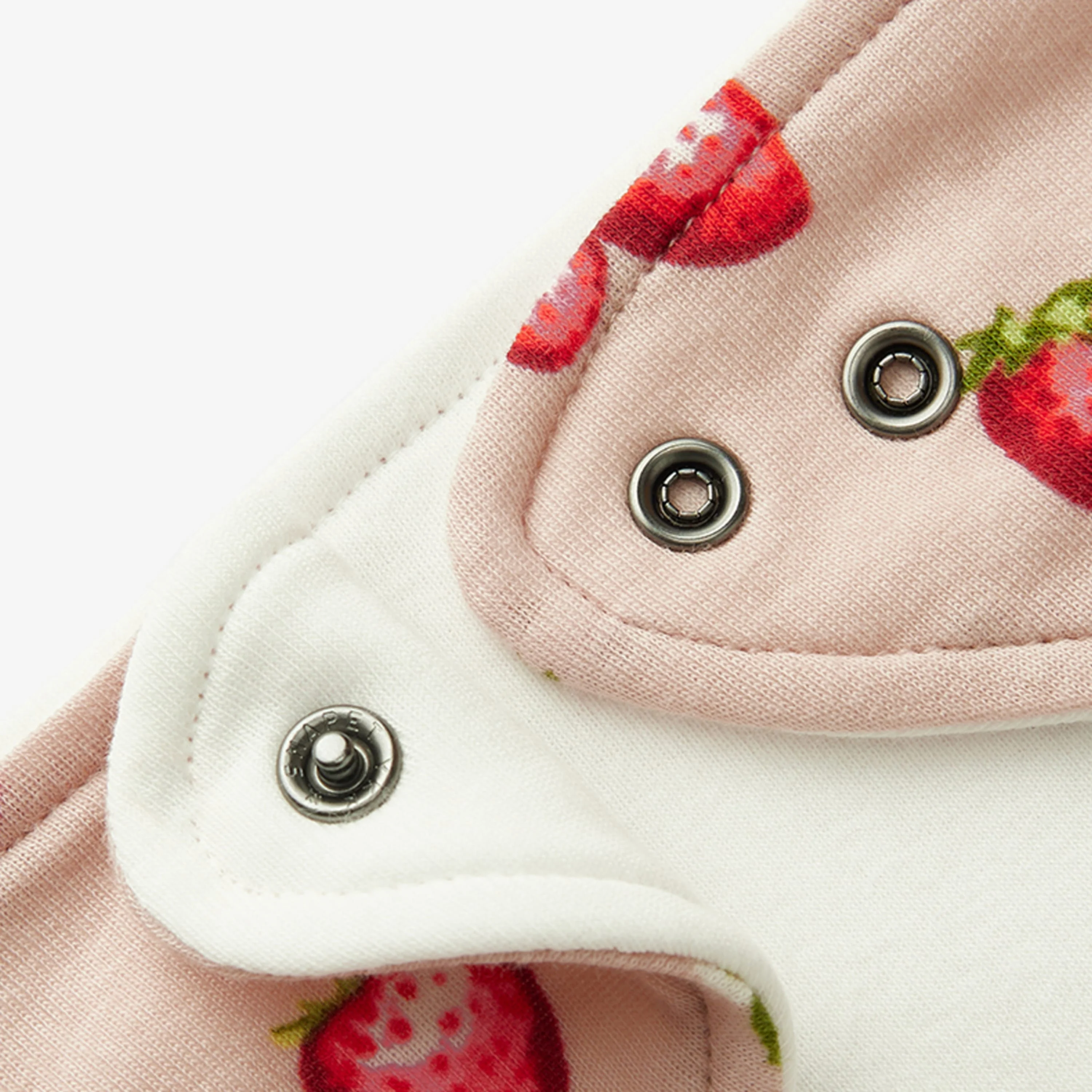 Milkbarn Strawberry Organic Cotton Kerchief Bib - Image 2