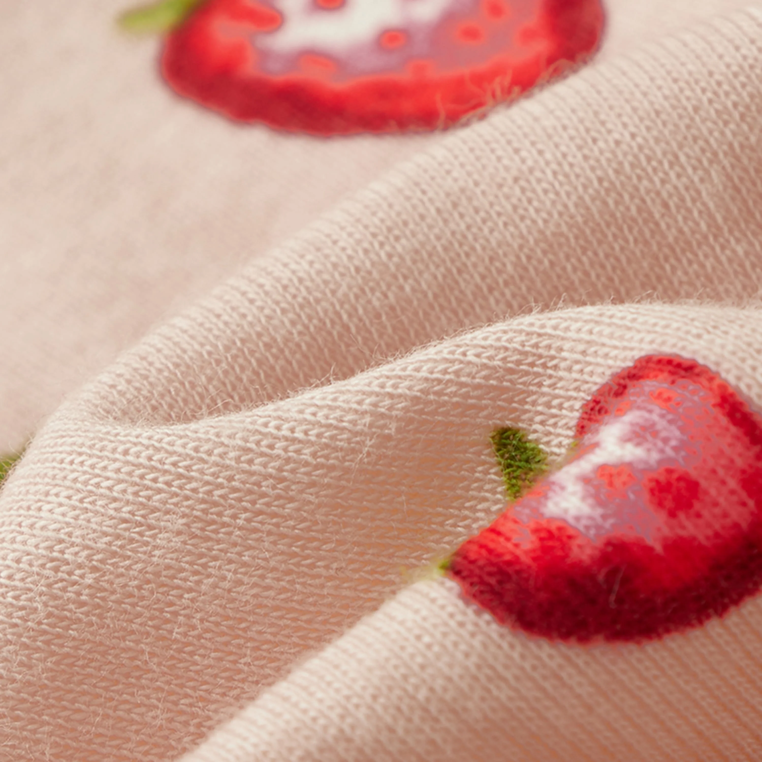 Milkbarn Strawberry Organic Cotton Kerchief Bib - Image 5