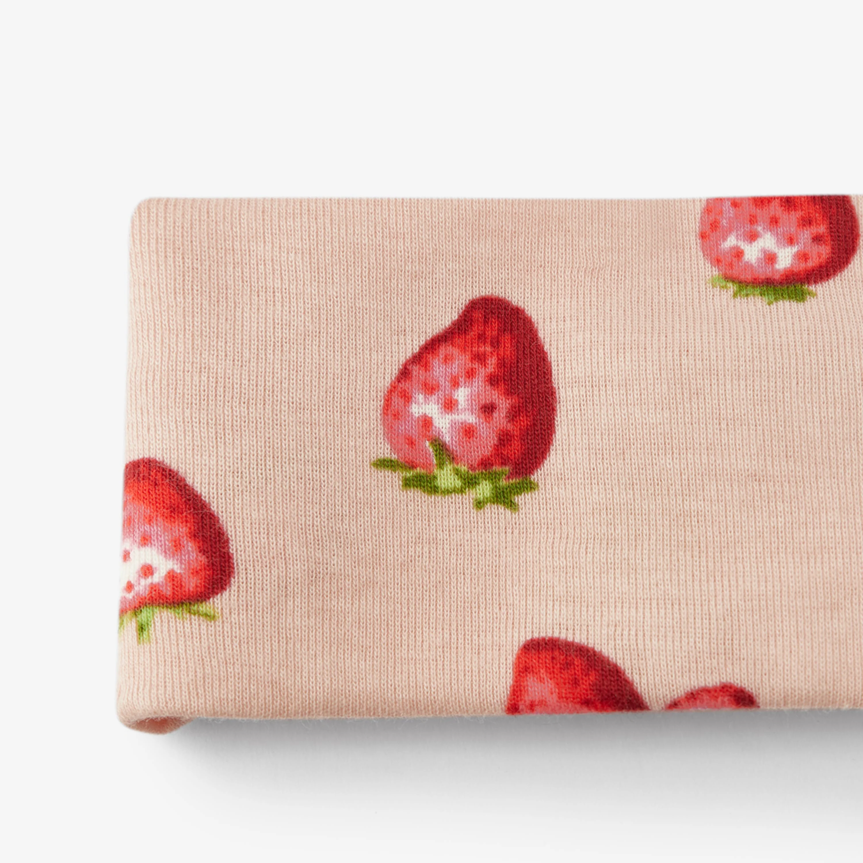 Milkbarn Strawberry Organic Cotton Knotted Headband - Image 4