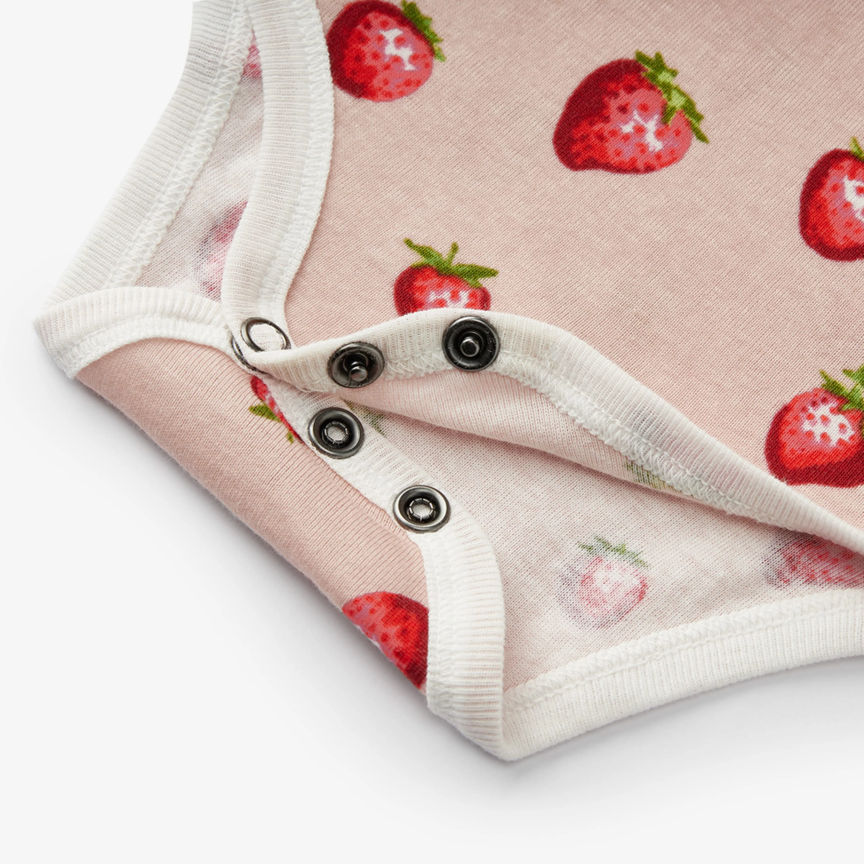 Milkbarn Strawberry Organic Cotton Long Sleeve One Piece - Image 4