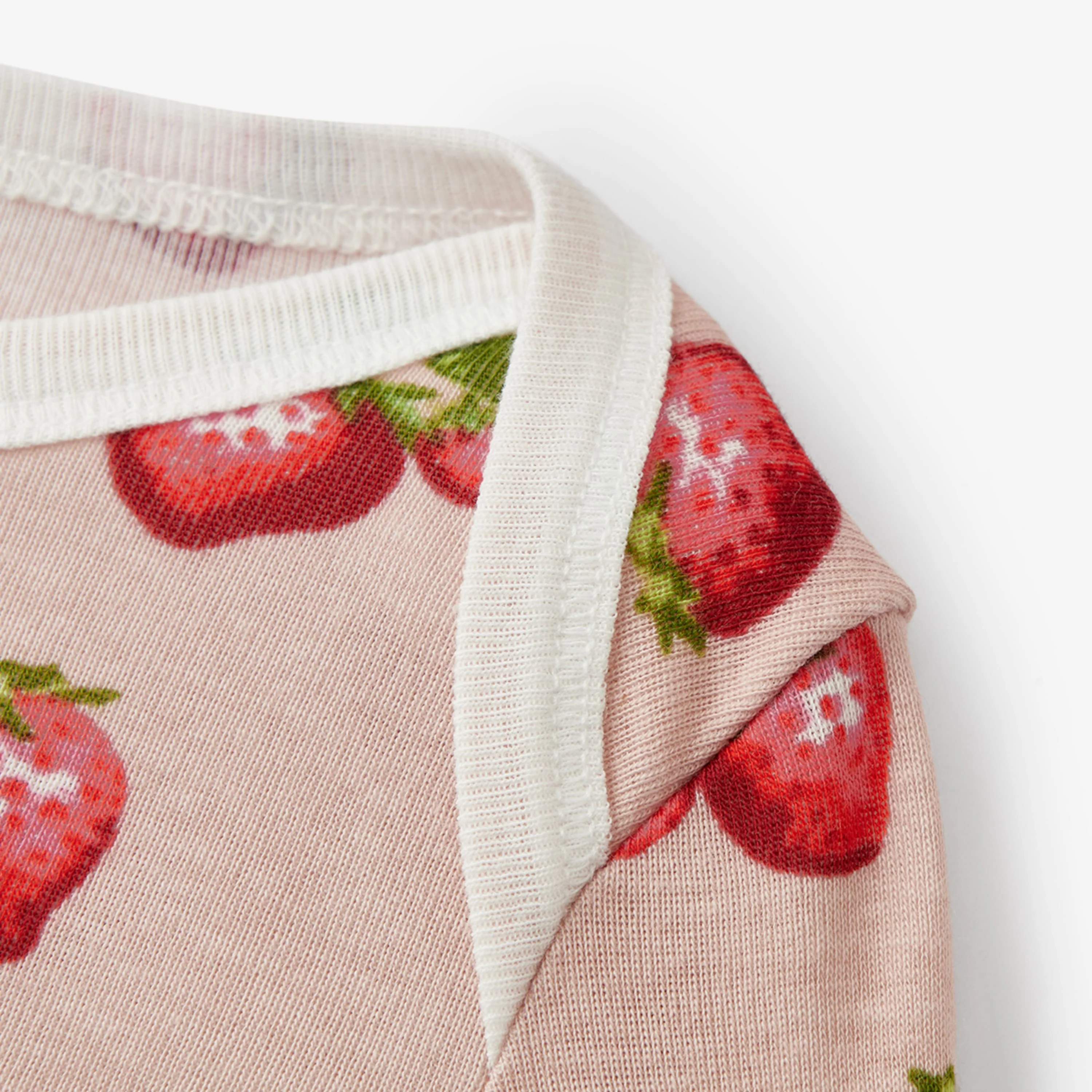 Milkbarn Strawberry Organic Cotton Long Sleeve One Piece - Image 5