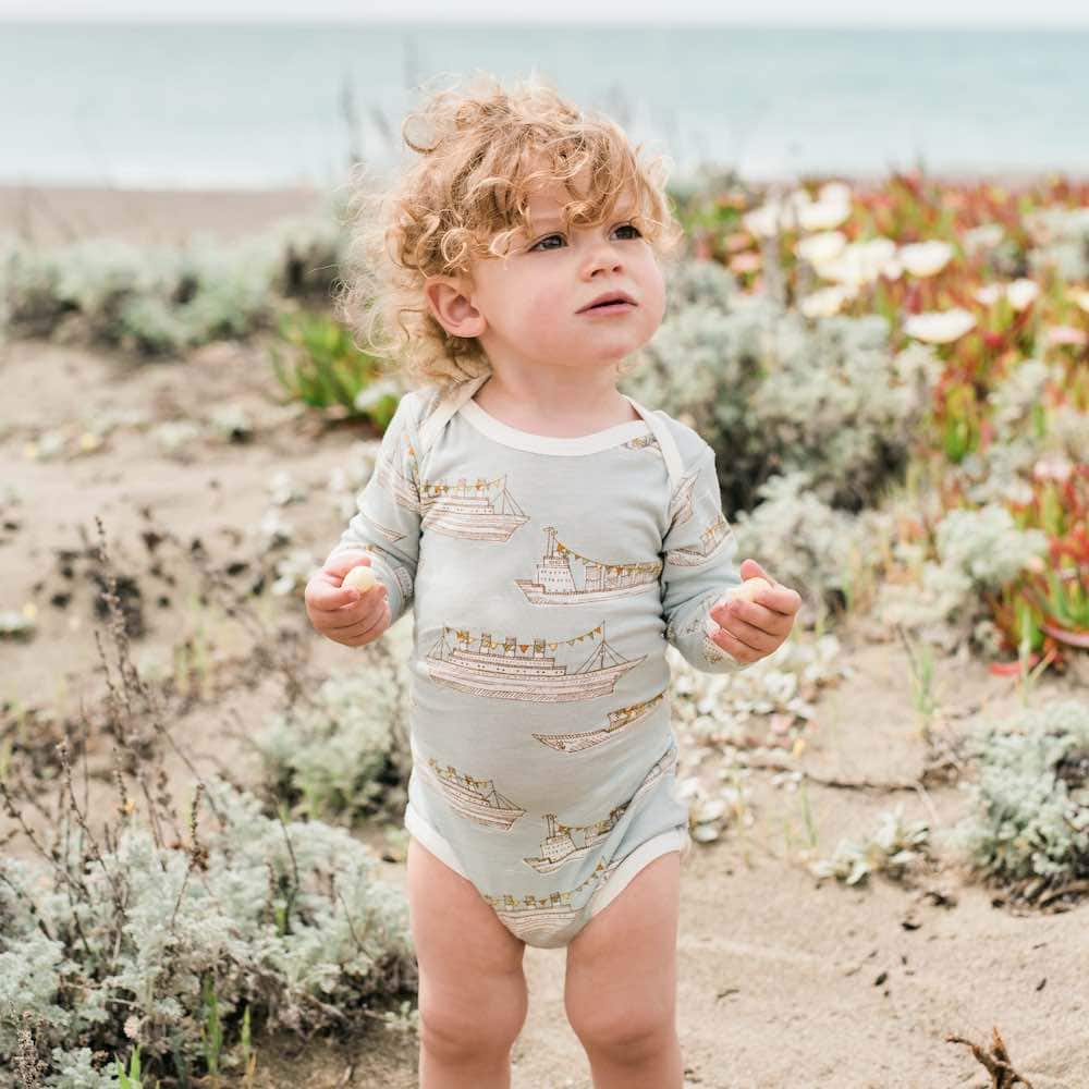 Milkbarn Strawberry Organic Cotton Long Sleeve One Piece - Image 9