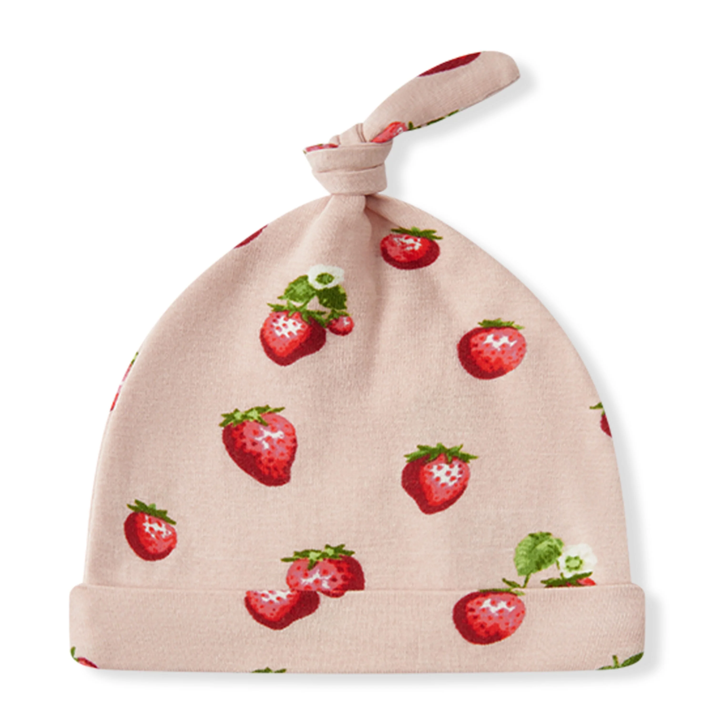 Milkbarn Strawberry Organic Cotton Newborn Gown & Hat Set - Image 10