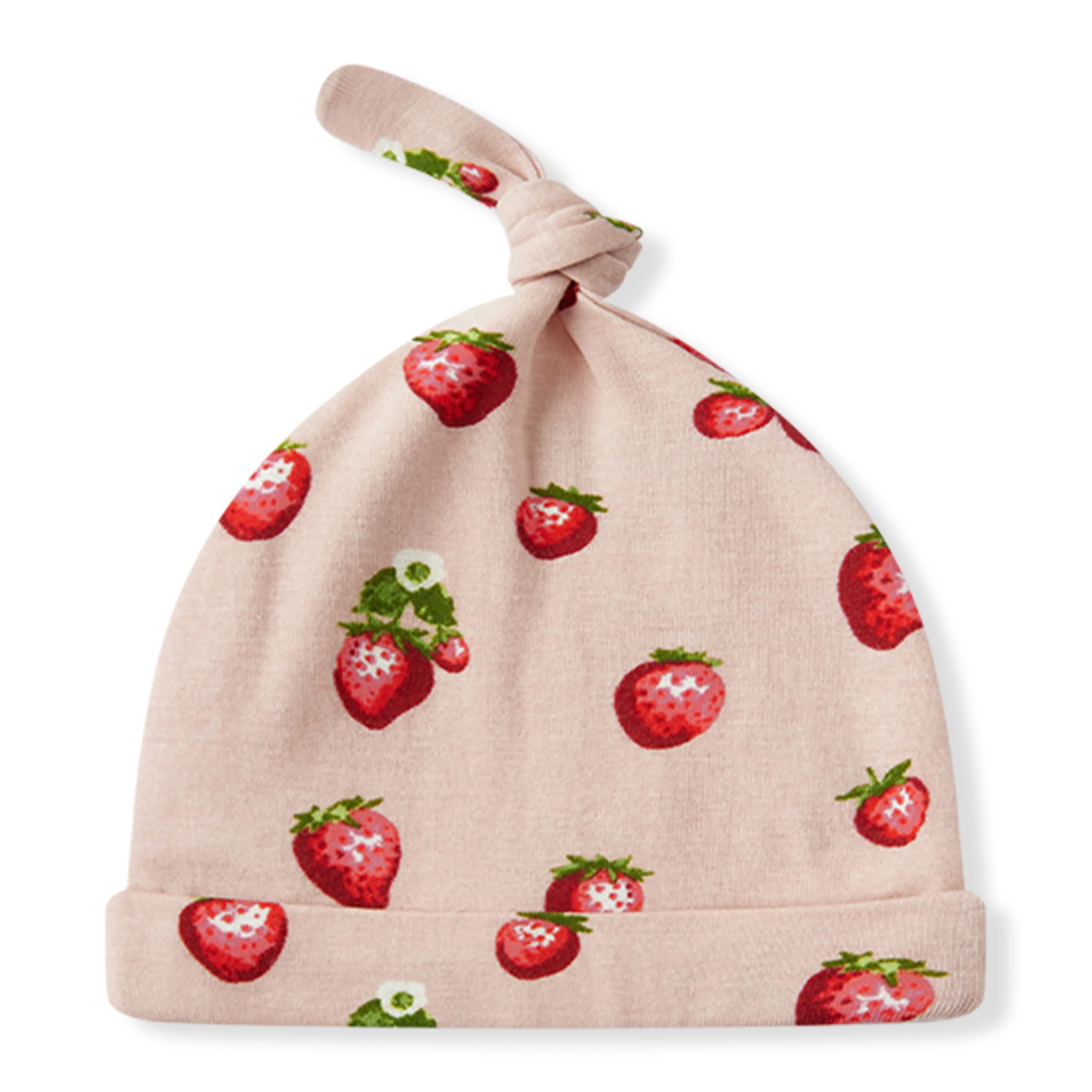 Milkbarn Strawberry Organic Cotton Newborn Gown & Hat Set - Image 11