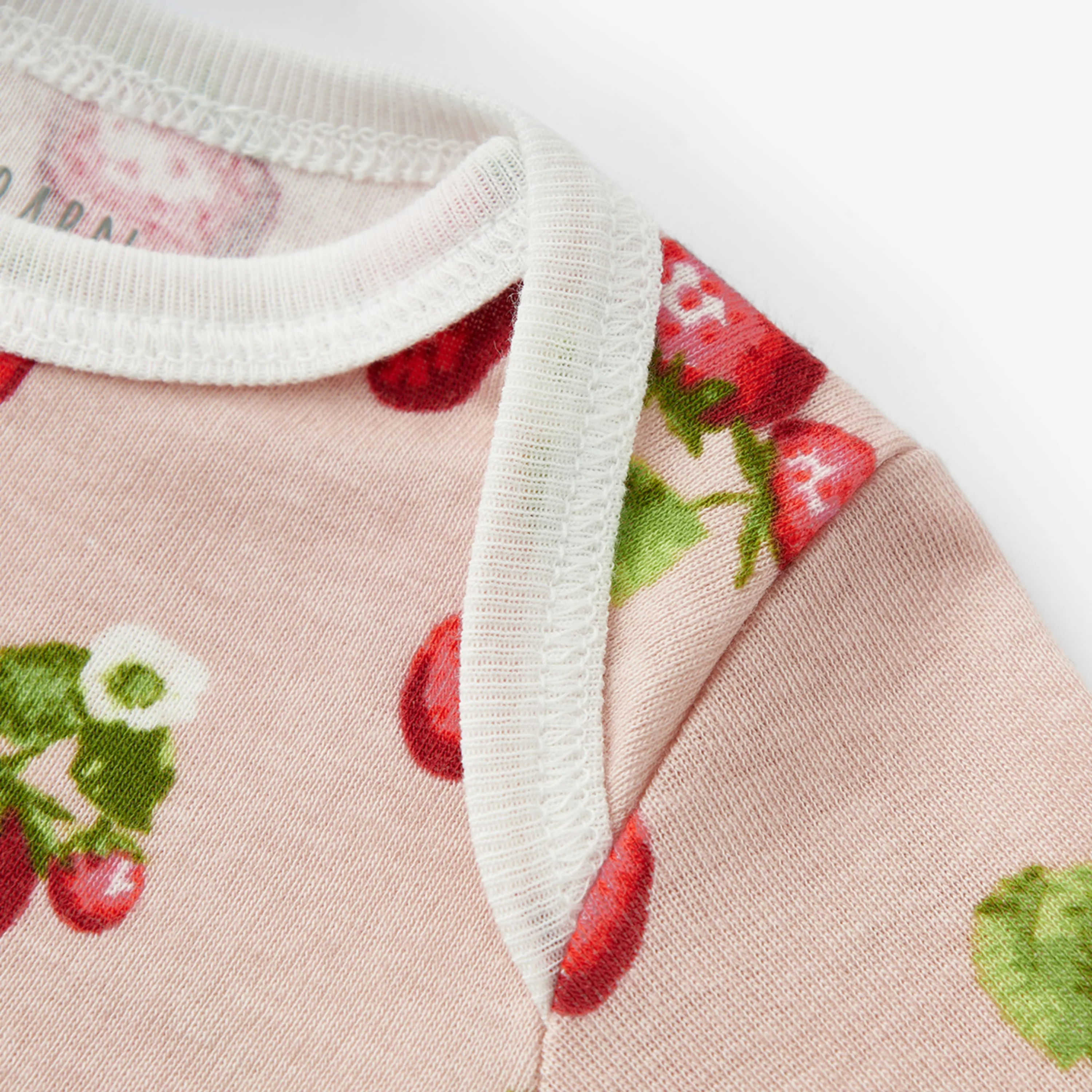 Milkbarn Strawberry Organic Cotton Newborn Gown & Hat Set - Image 6
