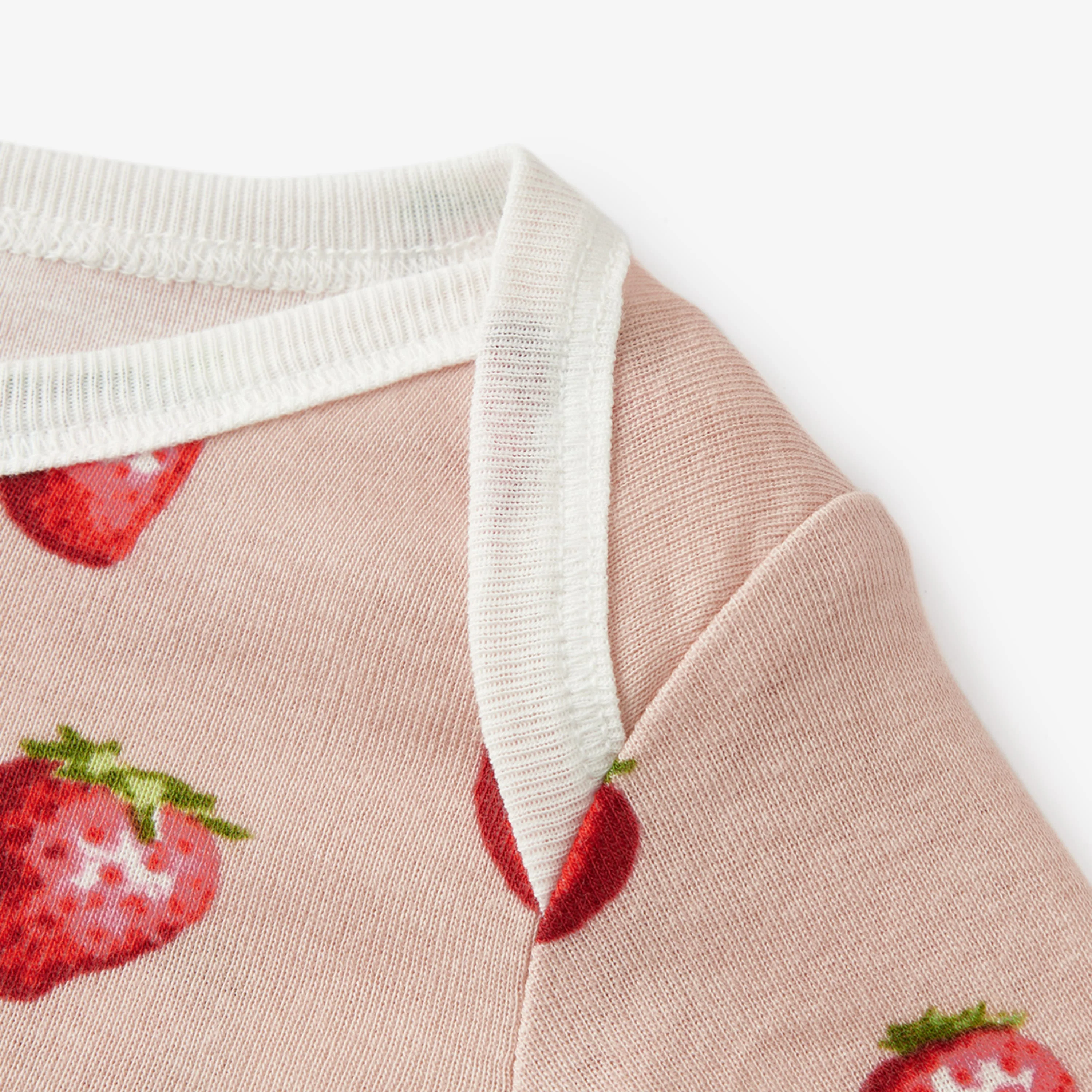Milkbarn Strawberry Organic Cotton Short Sleeve One Piece - Image 4