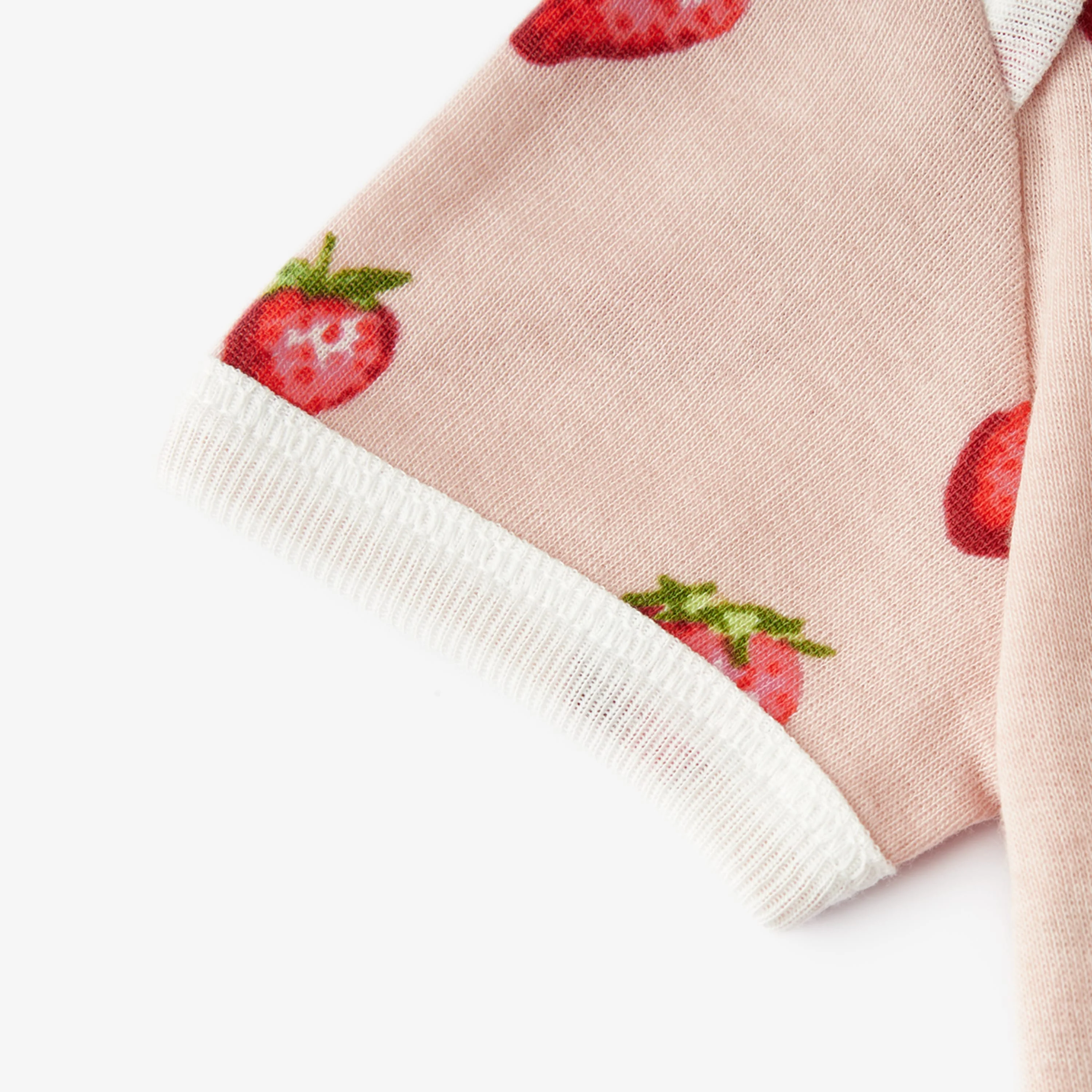 Milkbarn Strawberry Organic Cotton Short Sleeve One Piece - Image 5