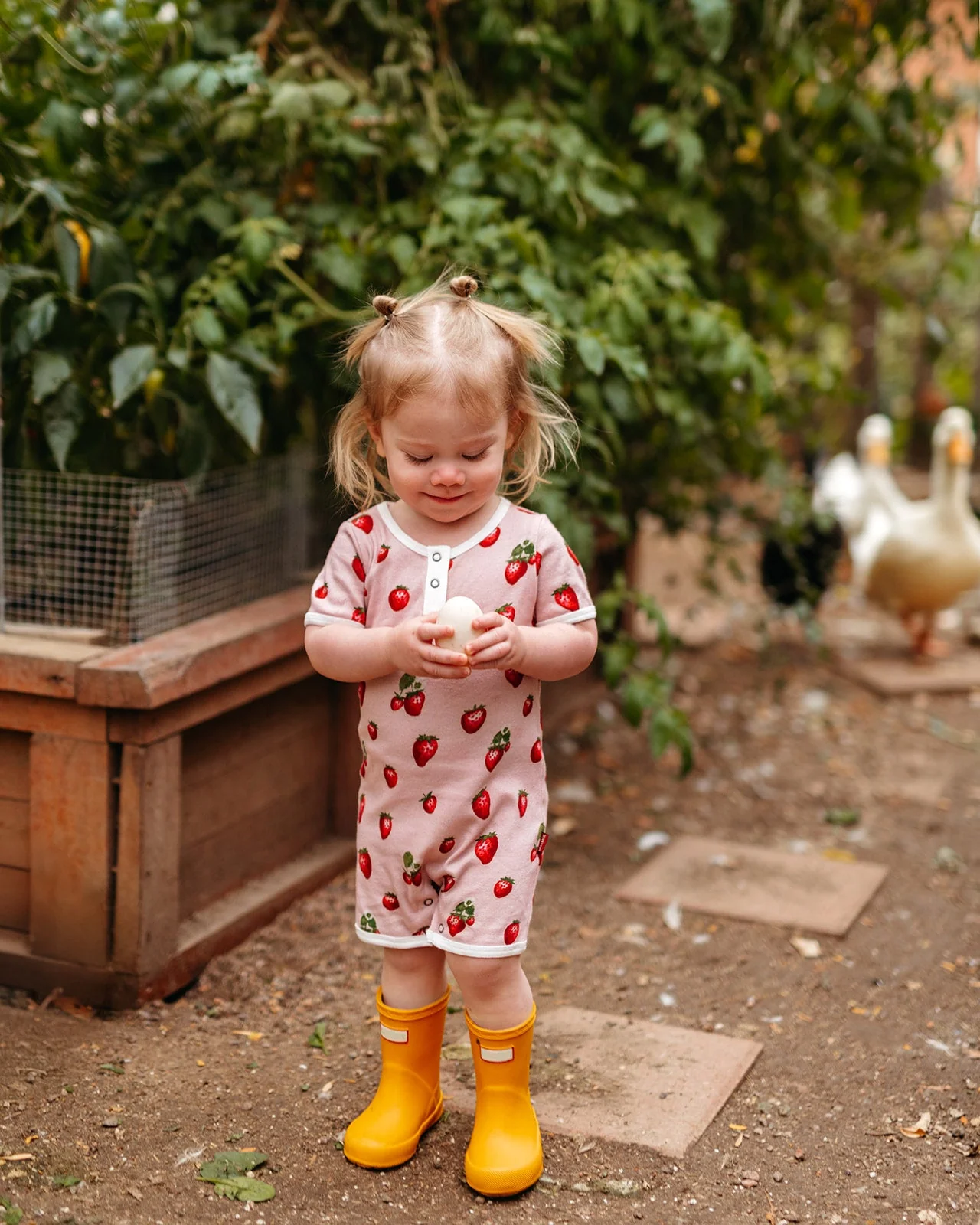 Milkbarn Strawberry Organic Cotton Shortall - Image 10