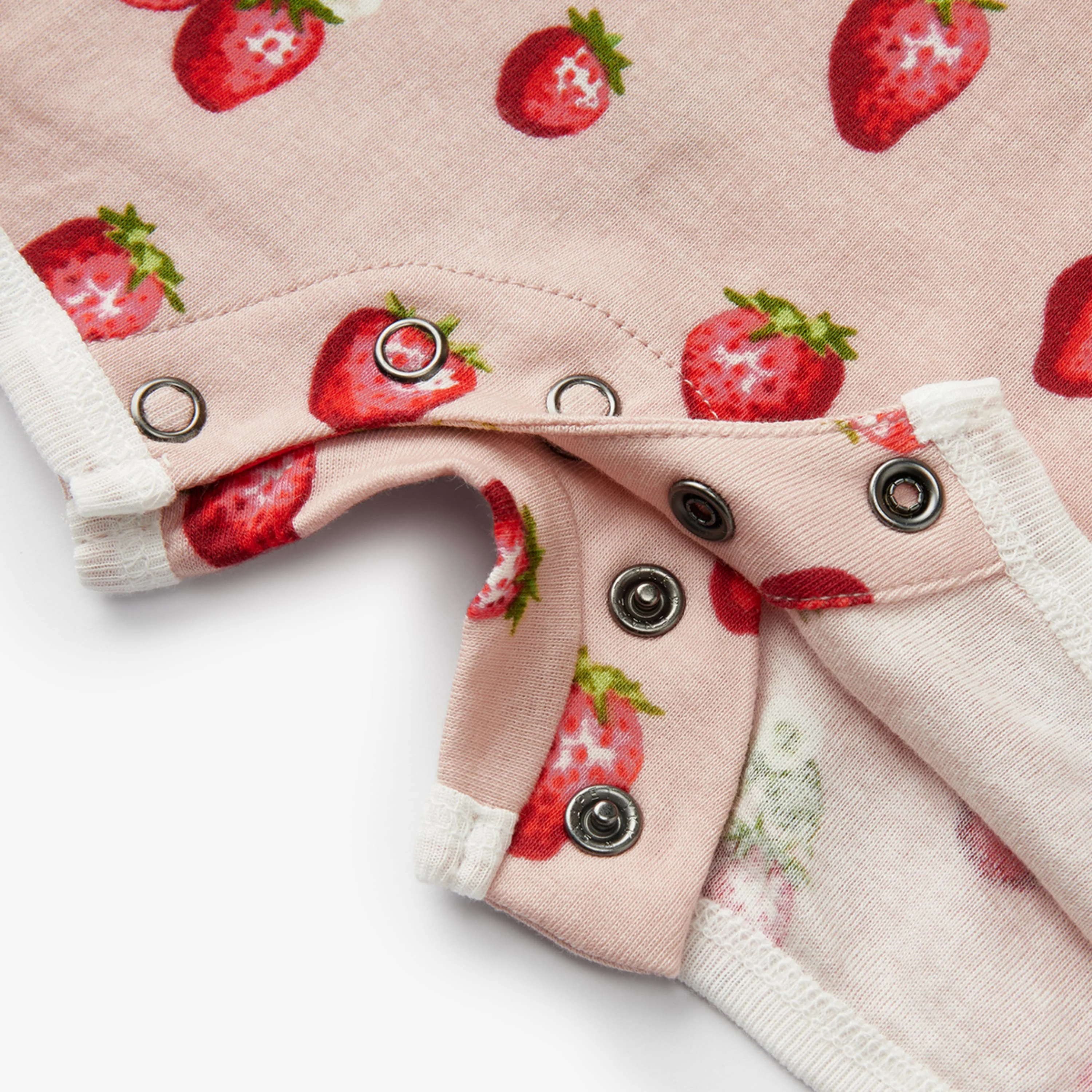 Milkbarn Strawberry Organic Cotton Shortall - Image 3