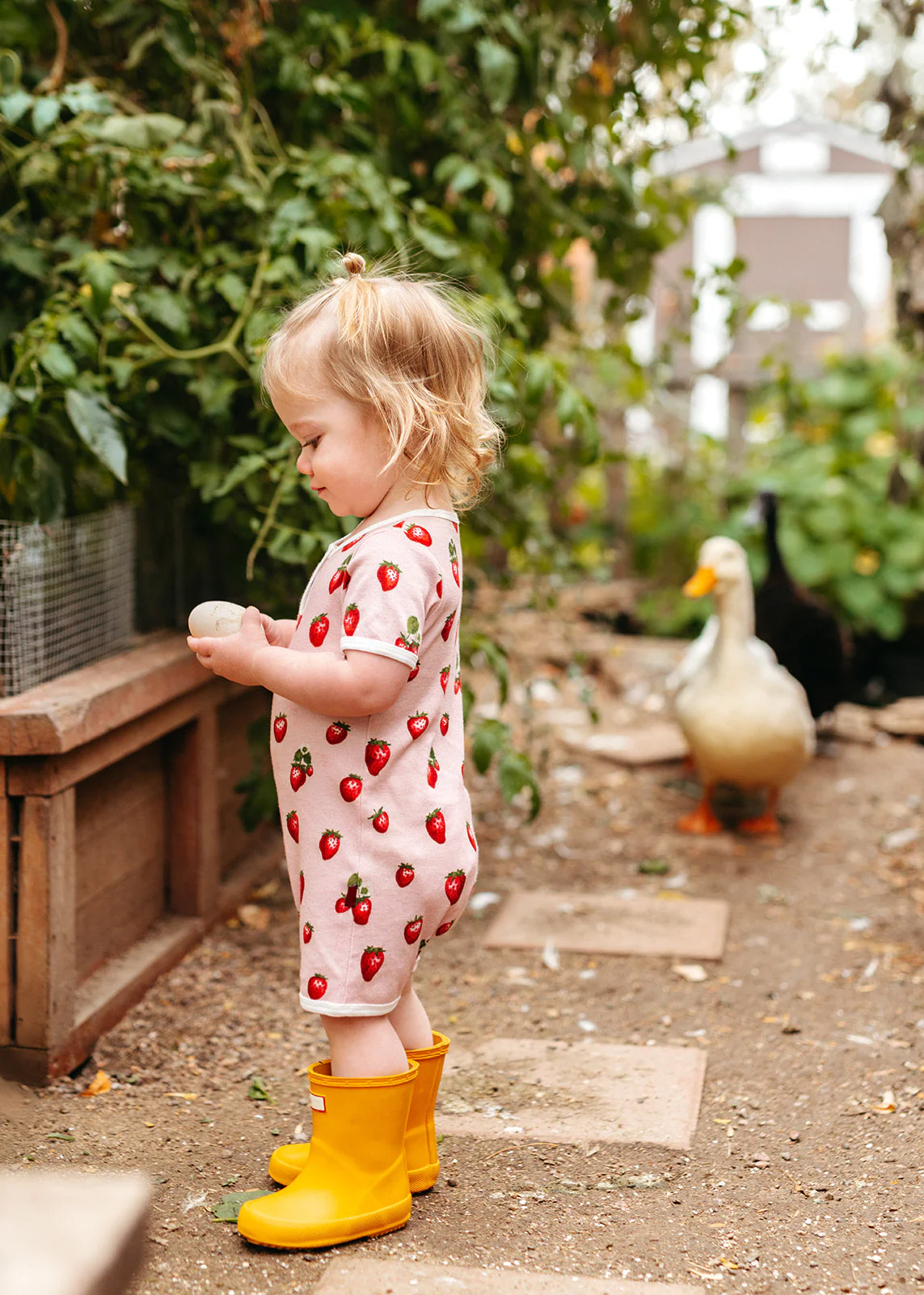 Milkbarn Strawberry Organic Cotton Shortall - Image 8