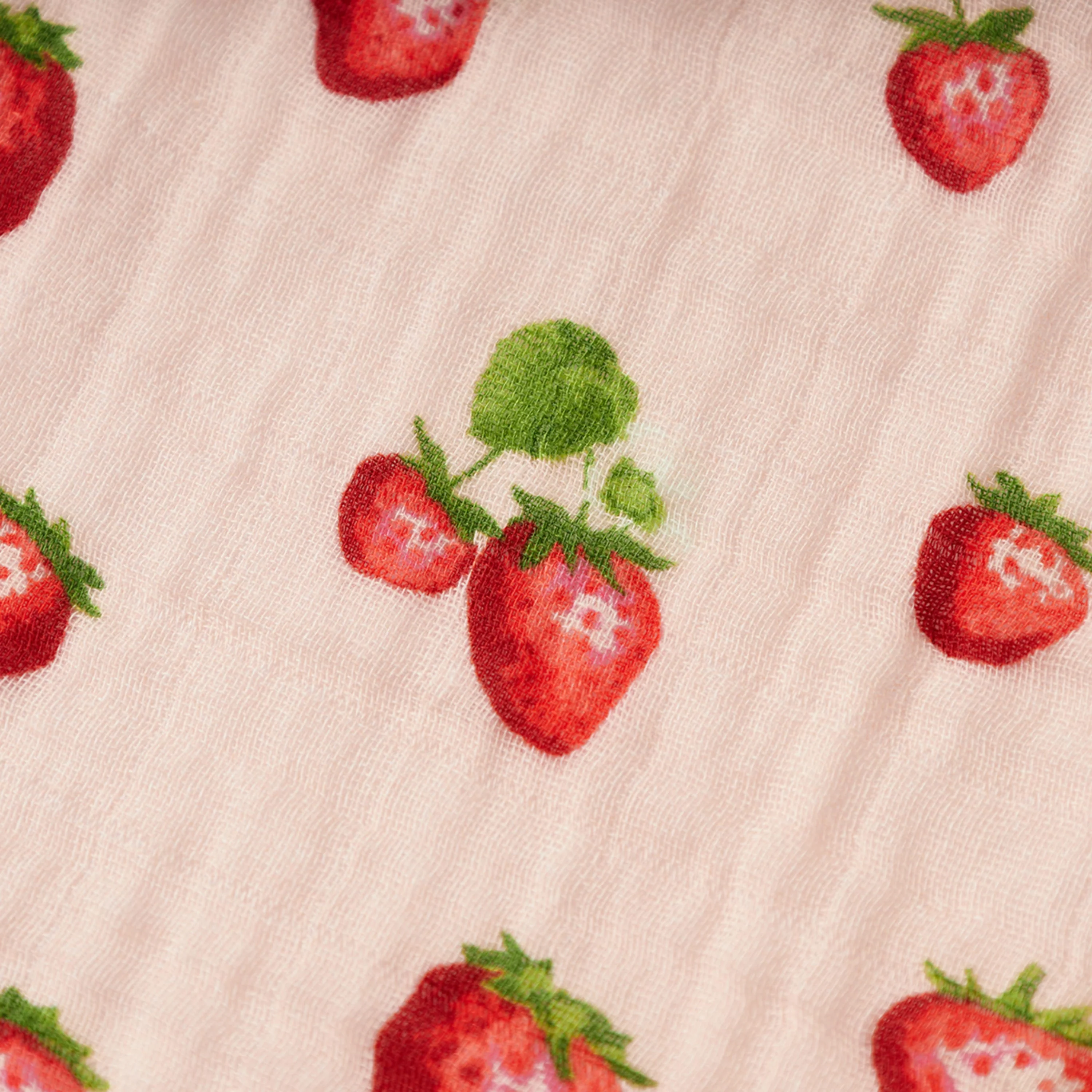 Milkbarn Strawberry Organic Cotton Swaddle - Image 3