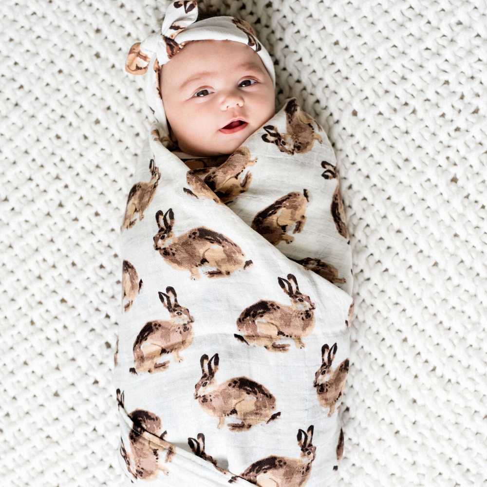 Milkbarn Strawberry Organic Cotton Swaddle - Image 5