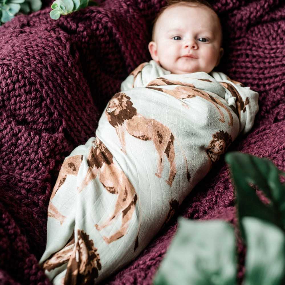 Milkbarn Strawberry Organic Cotton Swaddle - Image 6