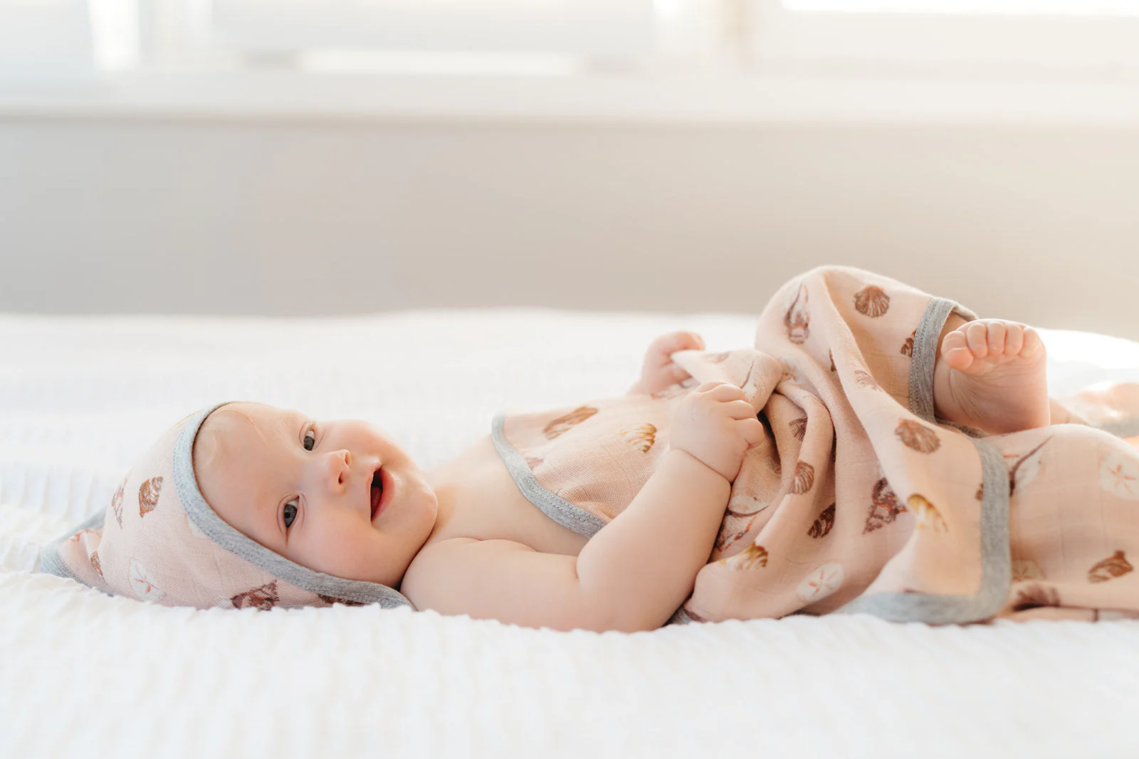 Milkbarn Strawberry Organic Hooded Swaddle Blanket - Image 11
