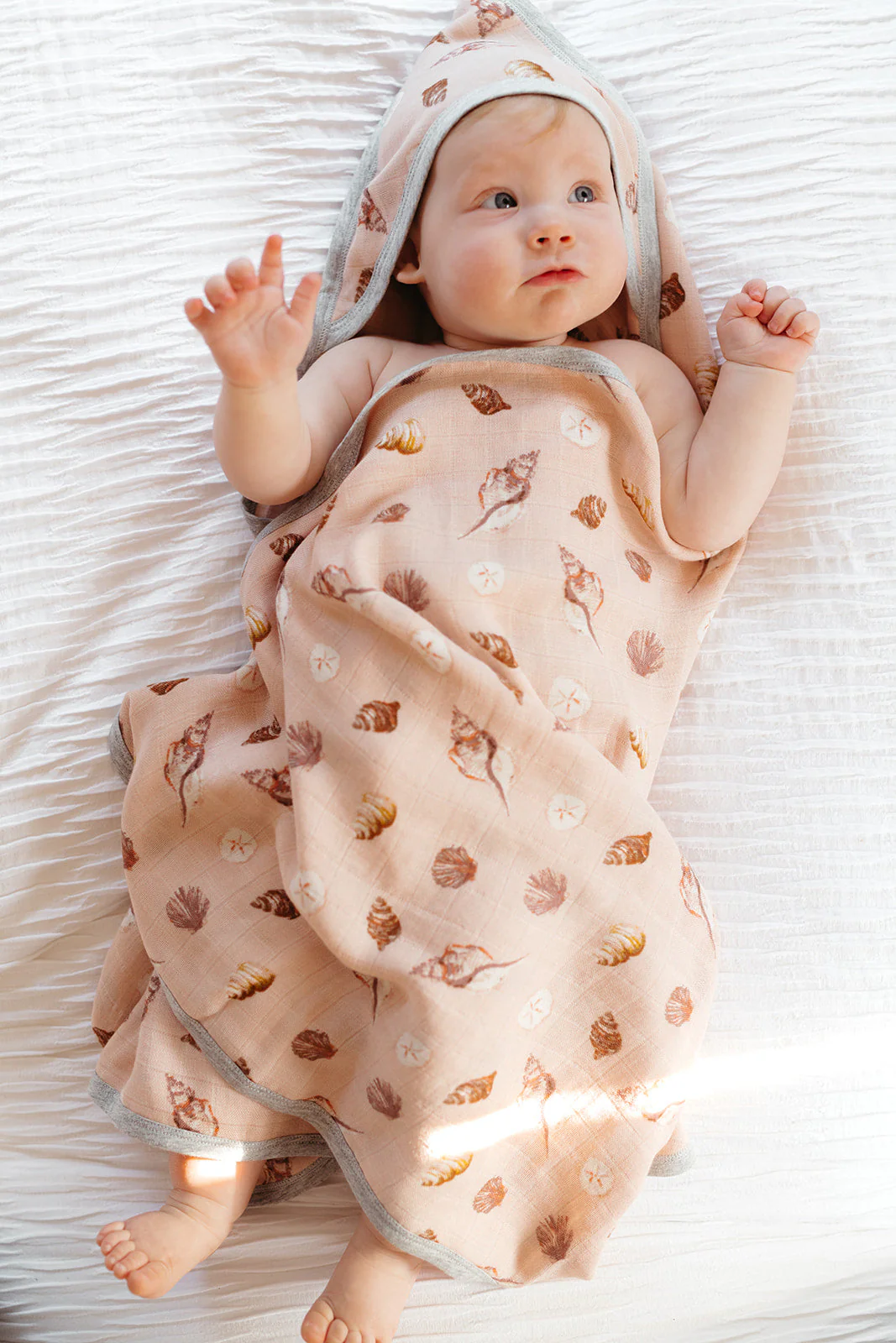 Milkbarn Strawberry Organic Hooded Swaddle Blanket - Image 9
