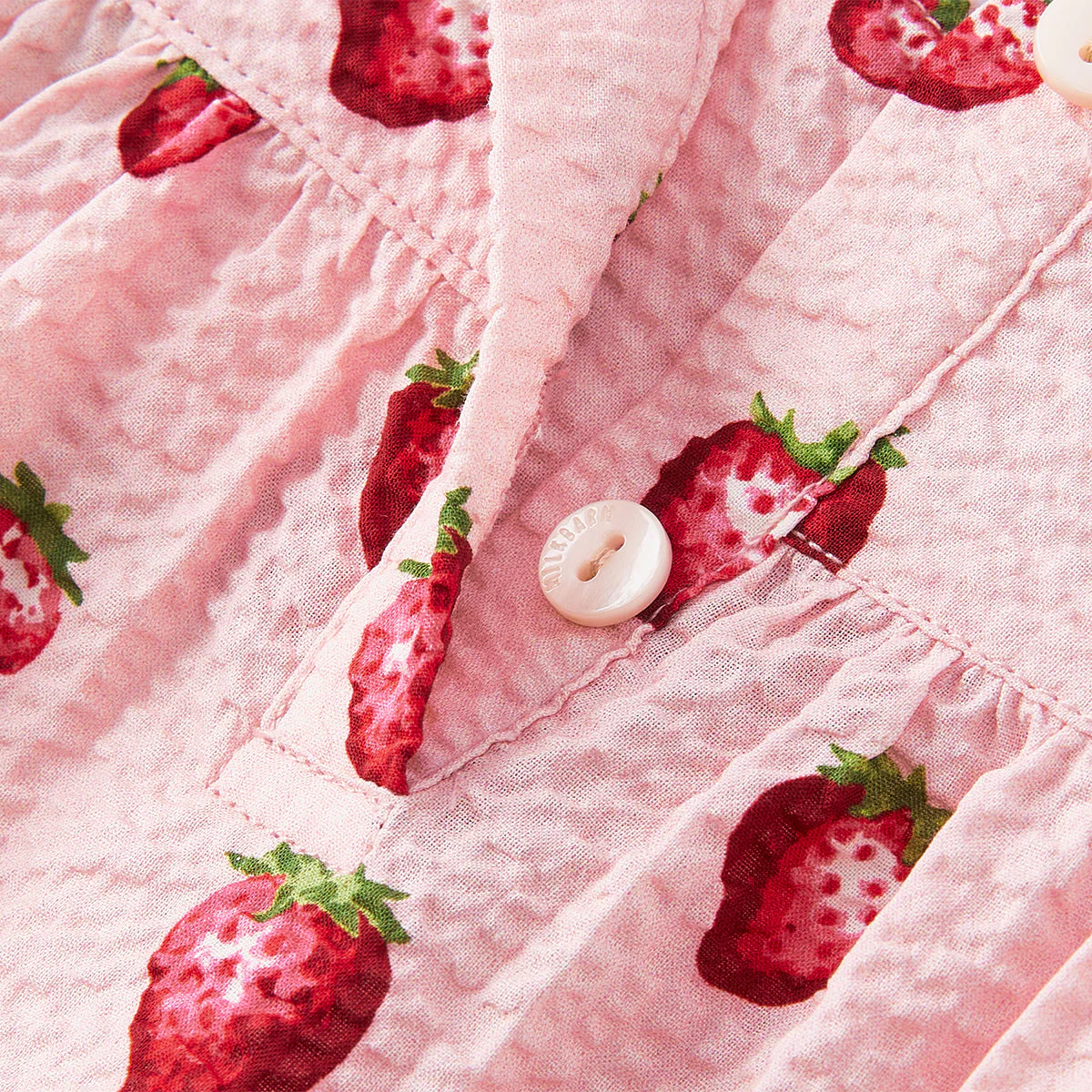 Milkbarn Strawberry Ruffle Collar Dress - Image 5