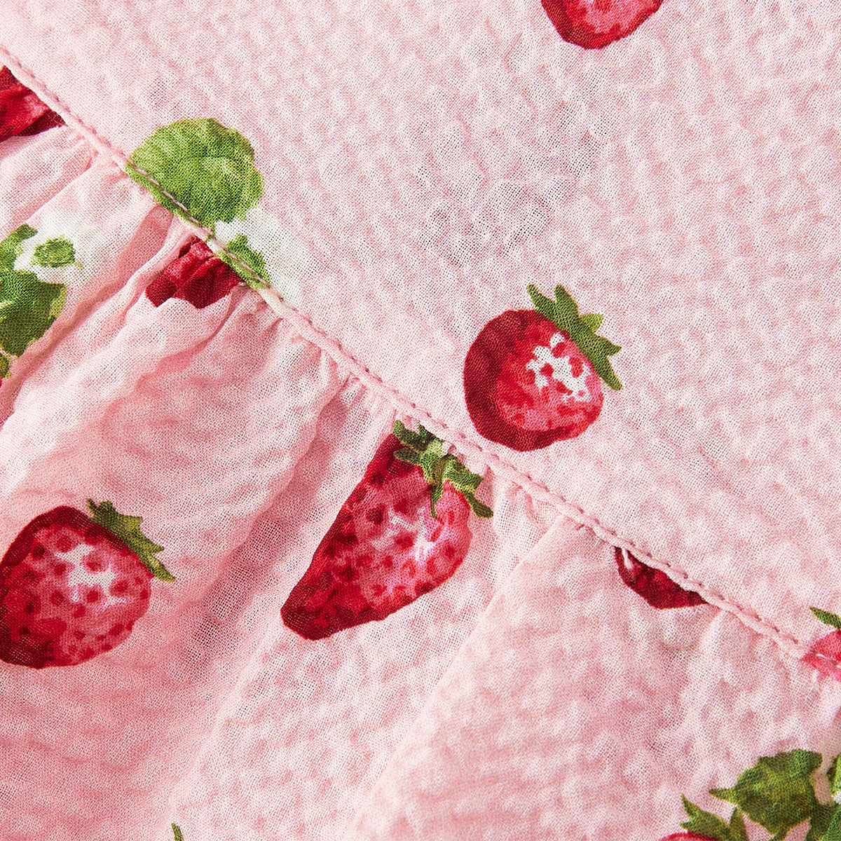 Milkbarn Strawberry Ruffle Collar Dress - Image 7