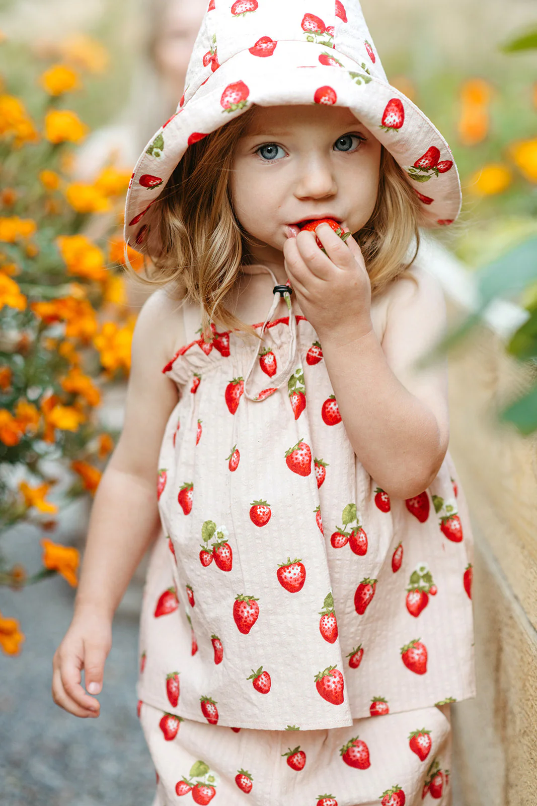 Milkbarn Strawberry Ruffle Tank and Pant Set - Image 12