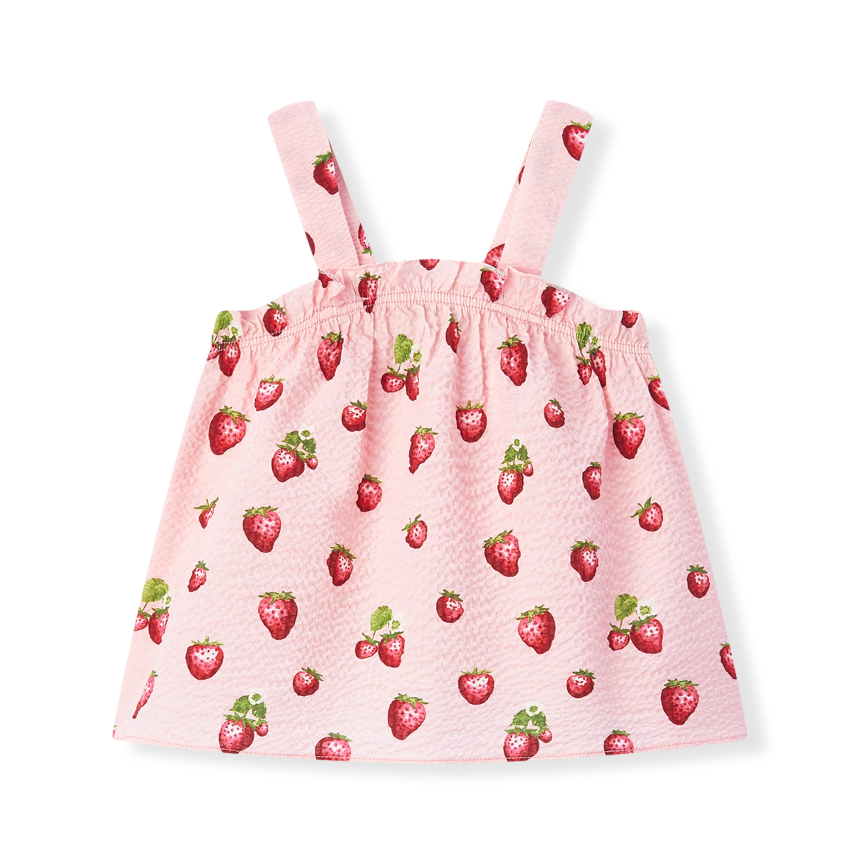 Milkbarn Strawberry Ruffle Tank and Pant Set - Image 2