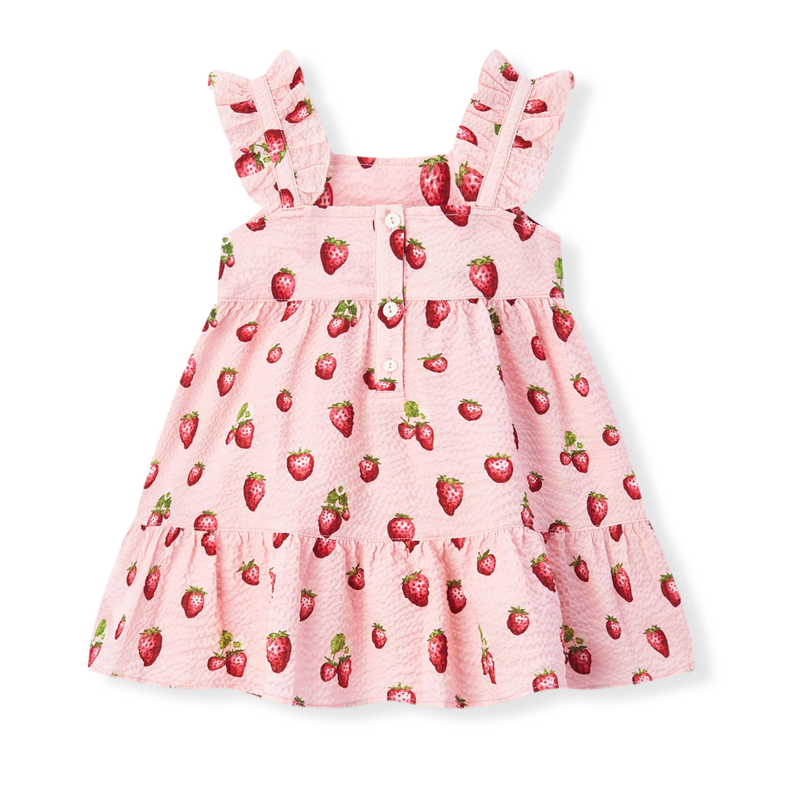 Milkbarn Strawberry Ruffle Tiered Dress - Image 2