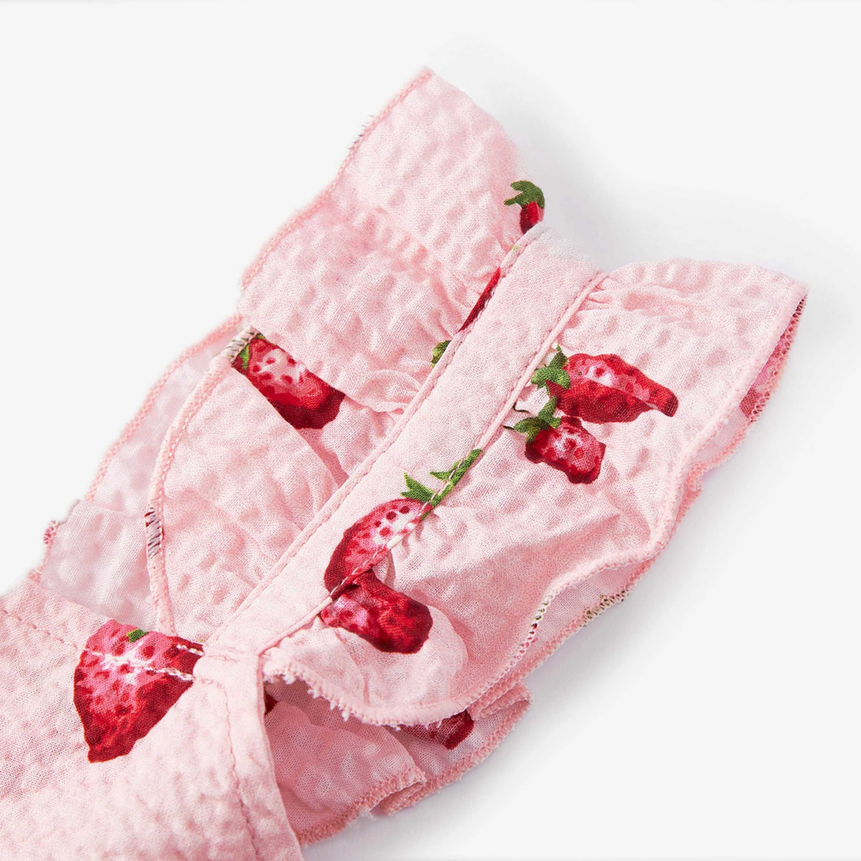 Milkbarn Strawberry Ruffle Tiered Dress - Image 4