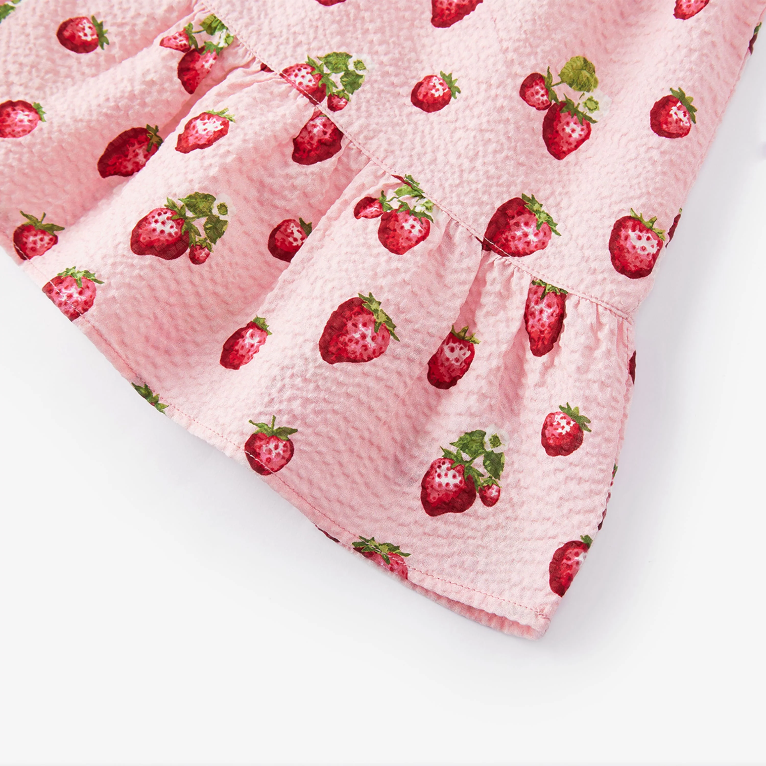 Milkbarn Strawberry Ruffle Tiered Dress - Image 6