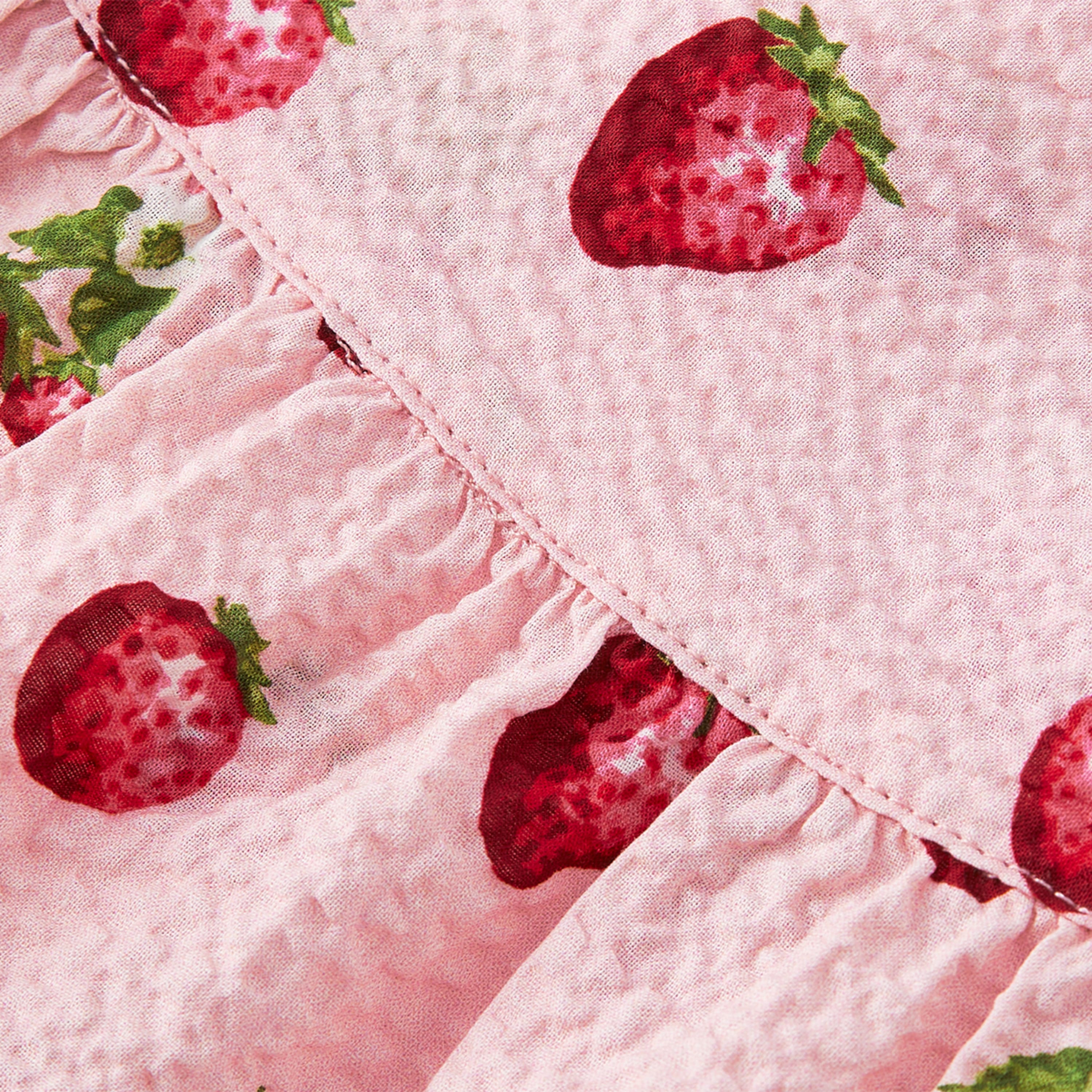 Milkbarn Strawberry Ruffle Tiered Dress - Image 7