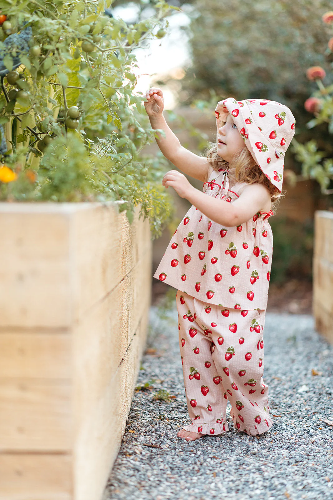 Milkbarn Strawberry Wide Brim Sun Bonnet - Image 14