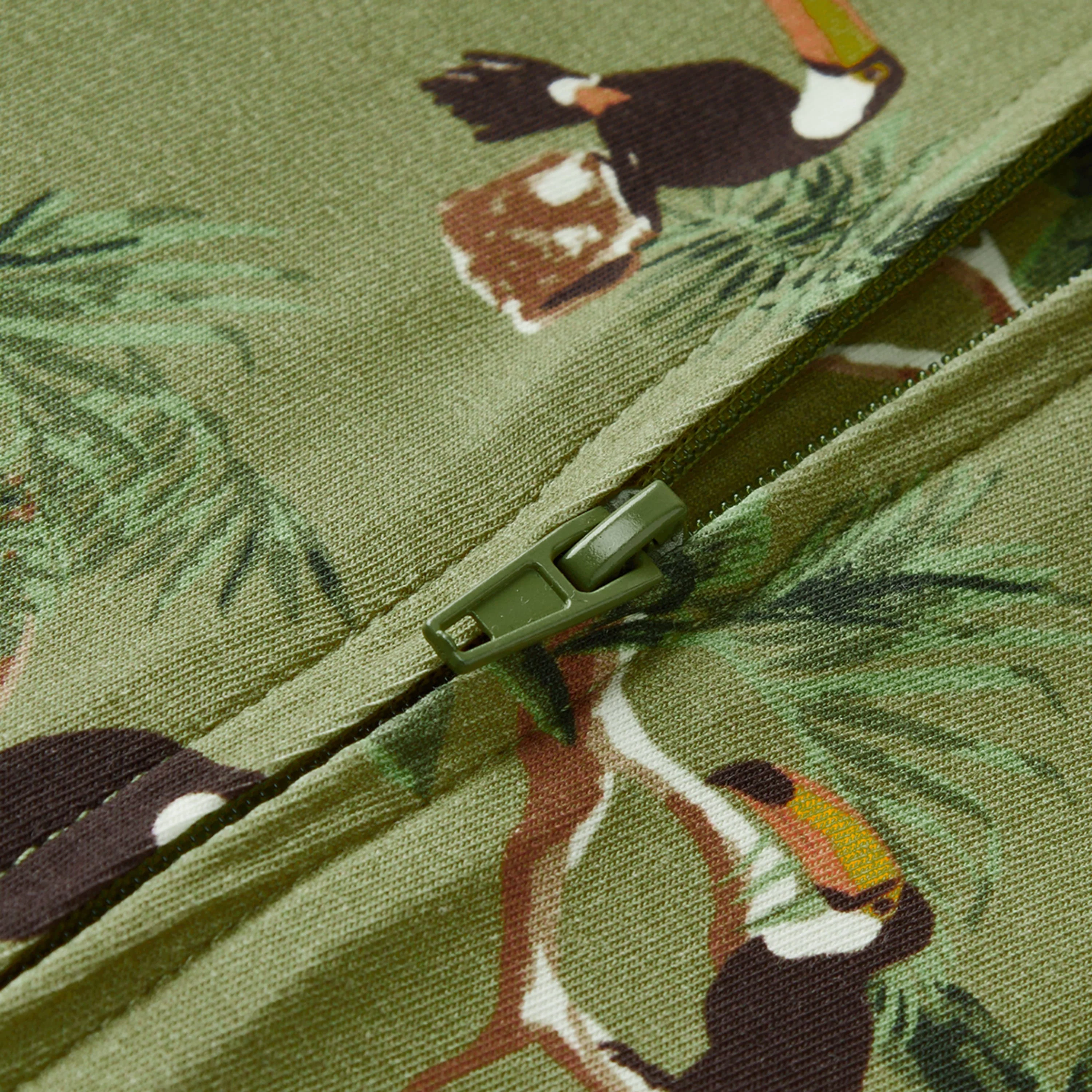 Milkbarn Toucan Cotton Stretch Zipper Pajama - Image 4