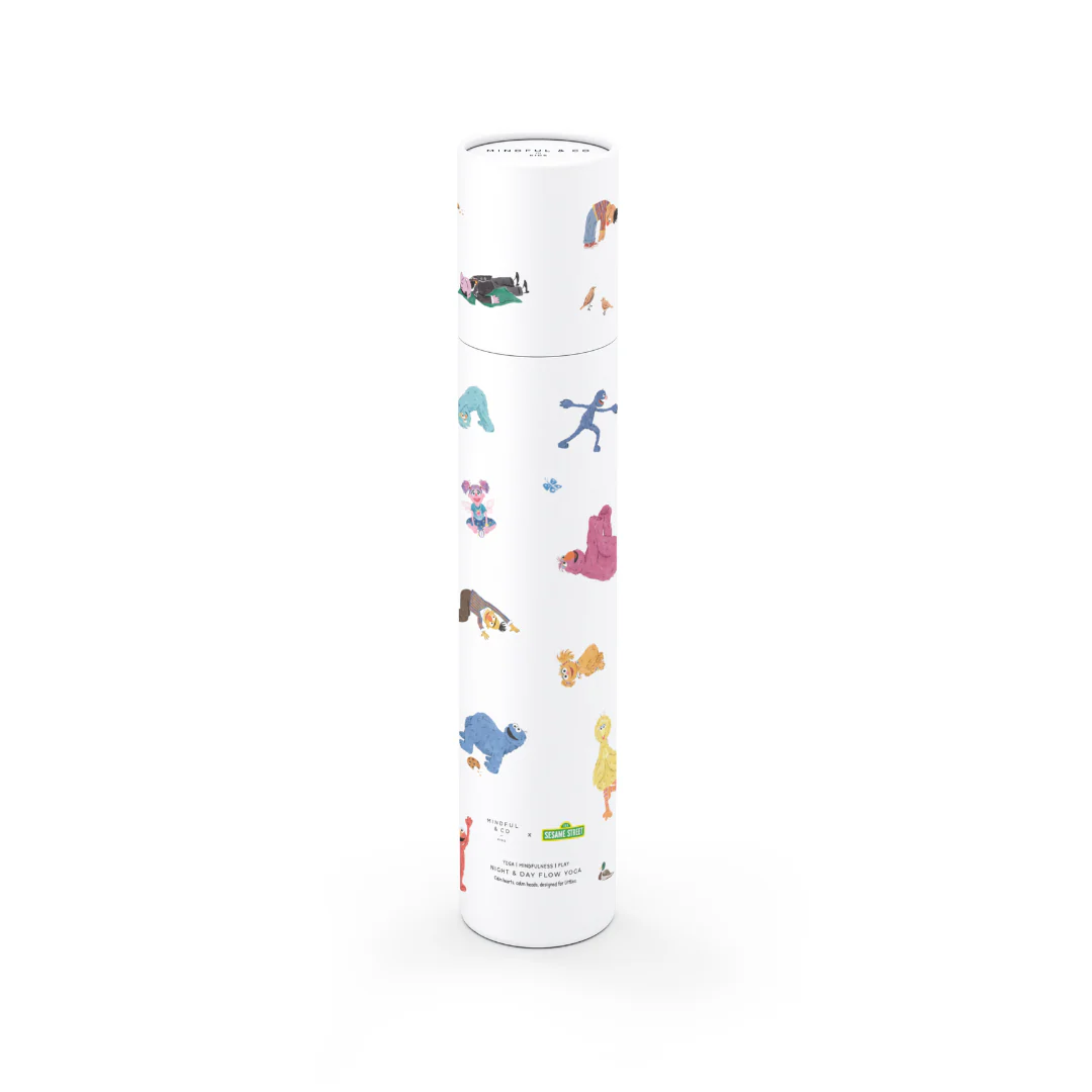Mindful And Co Double-Sided Sesame Street Yoga Poses Print - Image 3