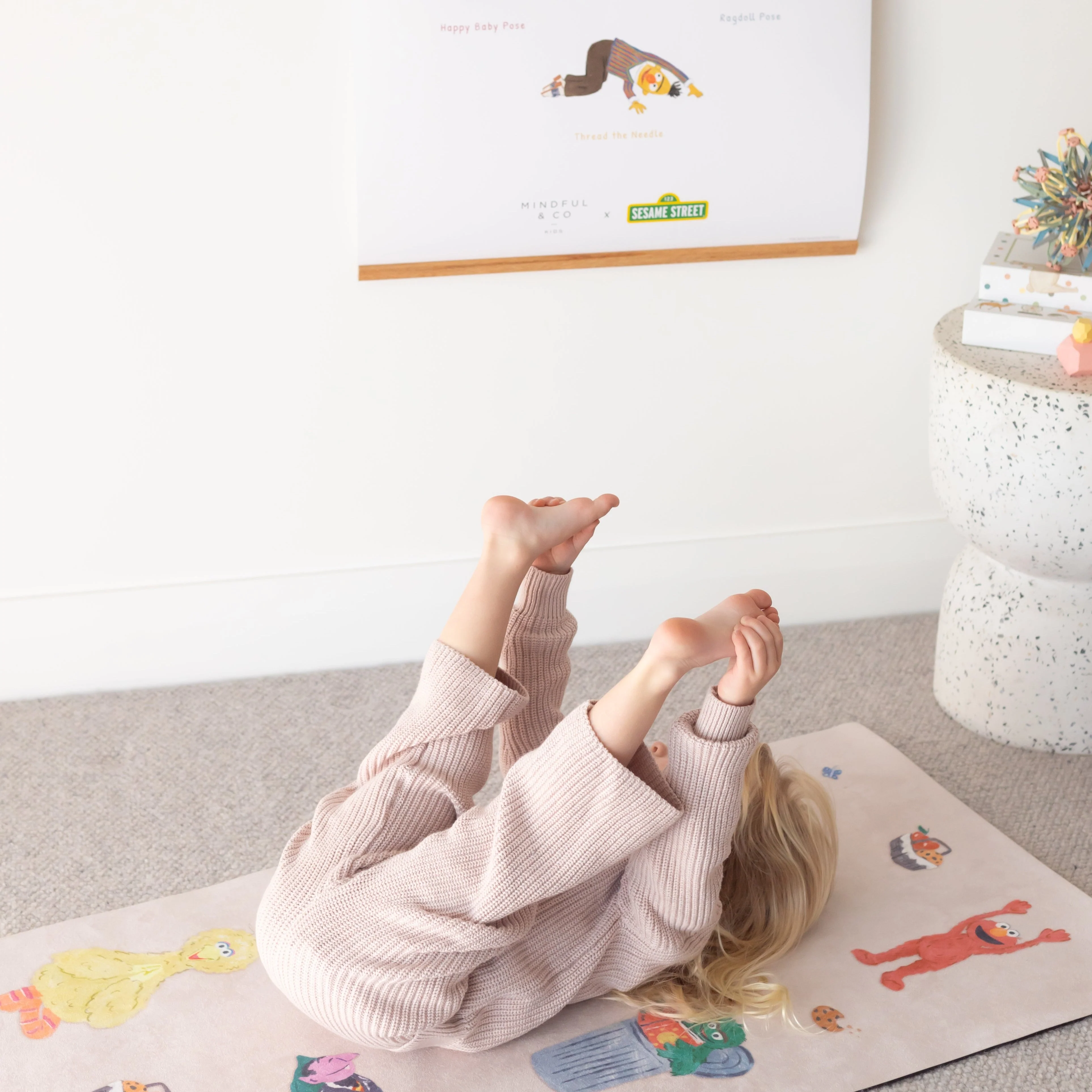 Mindful And Co Double-Sided Sesame Street Yoga Poses Print - Image 7