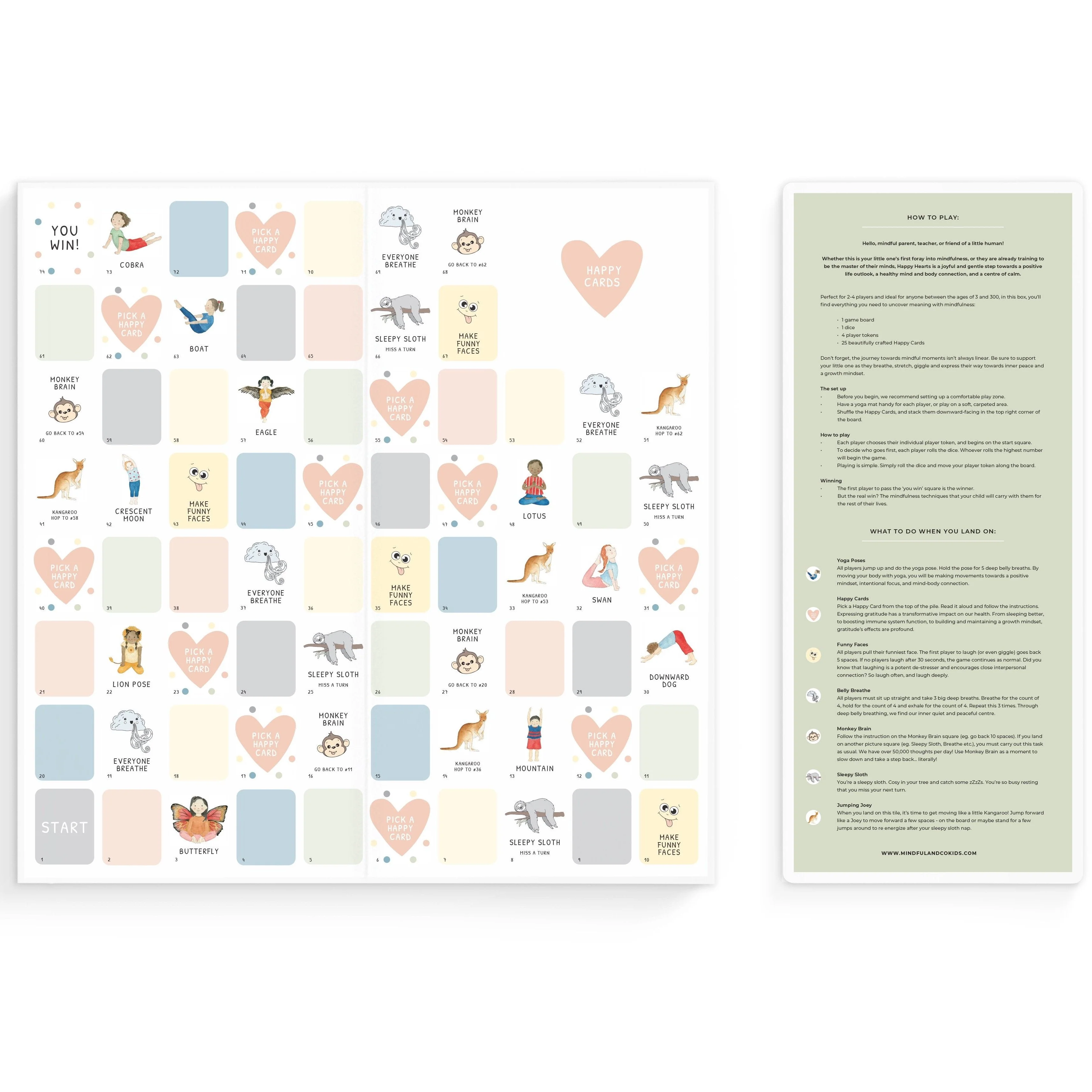 Mindful And Co Happy Hearts Board Game - Image 3