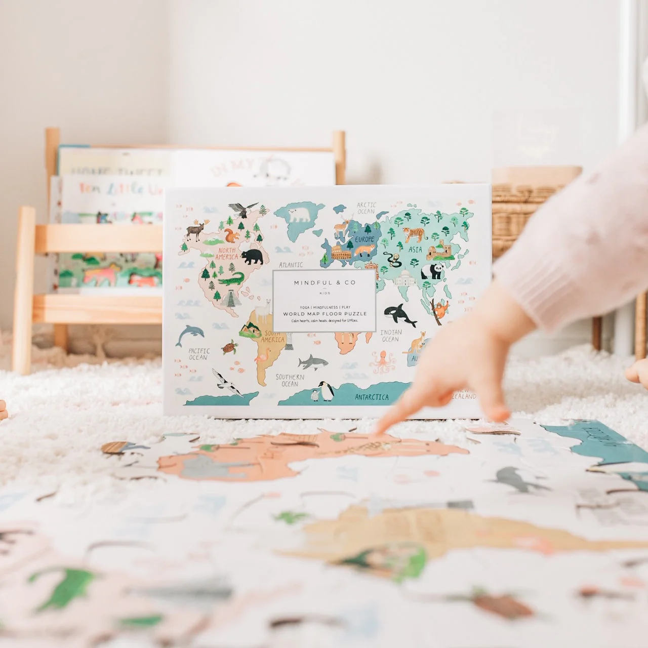 Mindful And Co World Map Floor Puzzle - Image 3