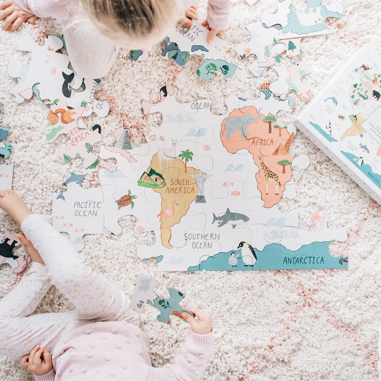 Mindful And Co World Map Floor Puzzle - Image 5