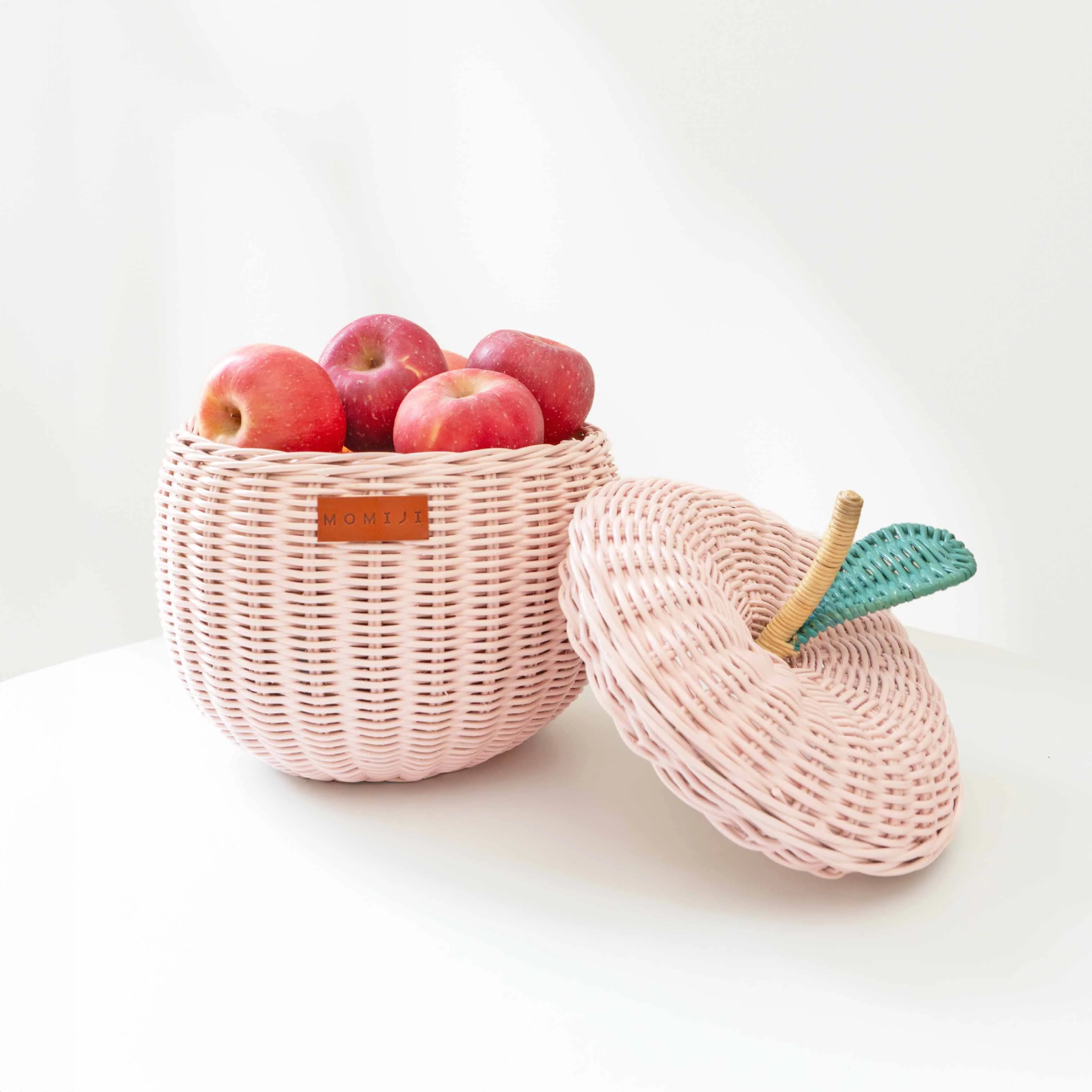 Momiji Apple Storage Basket Small - Pink - Image 2