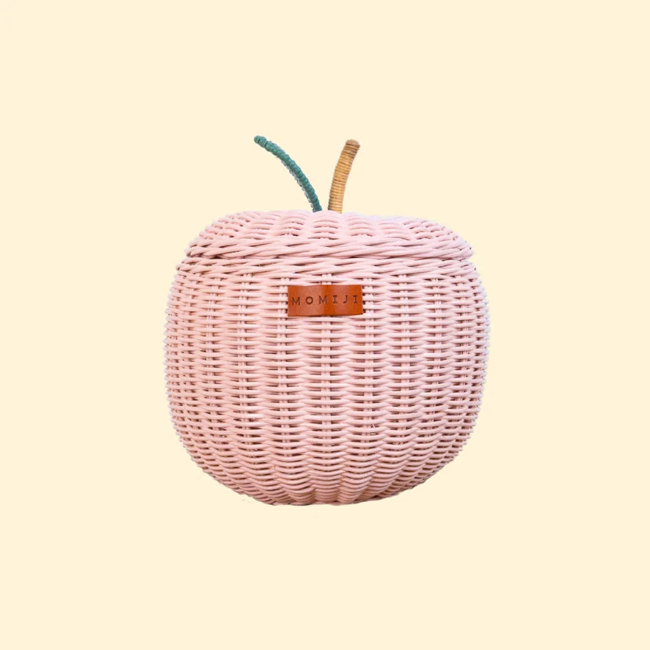 Momiji Apple Storage Basket Small - Pink - Image 7