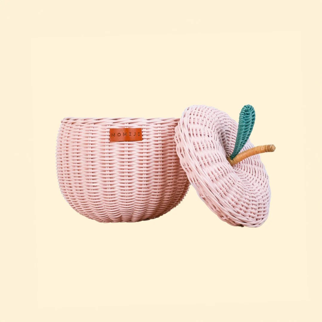 Momiji Apple Storage Basket Small - Pink - Image 8