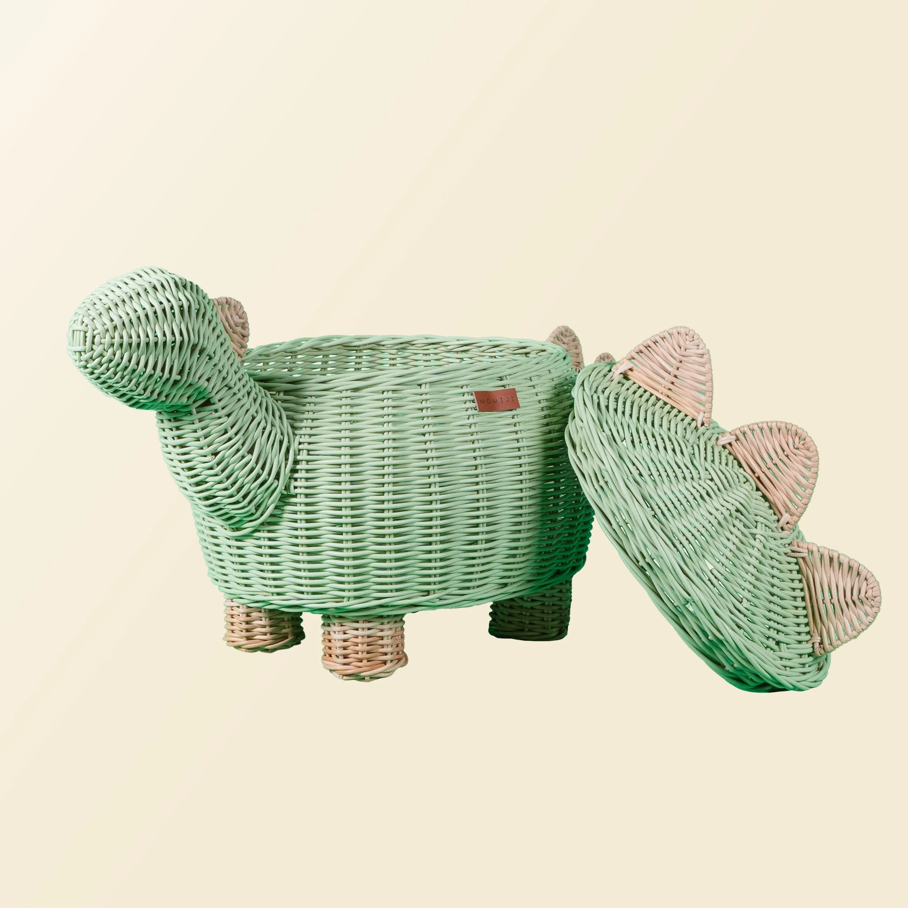Momiji Dinosaur Storage Basket - Mint Green - Image 9